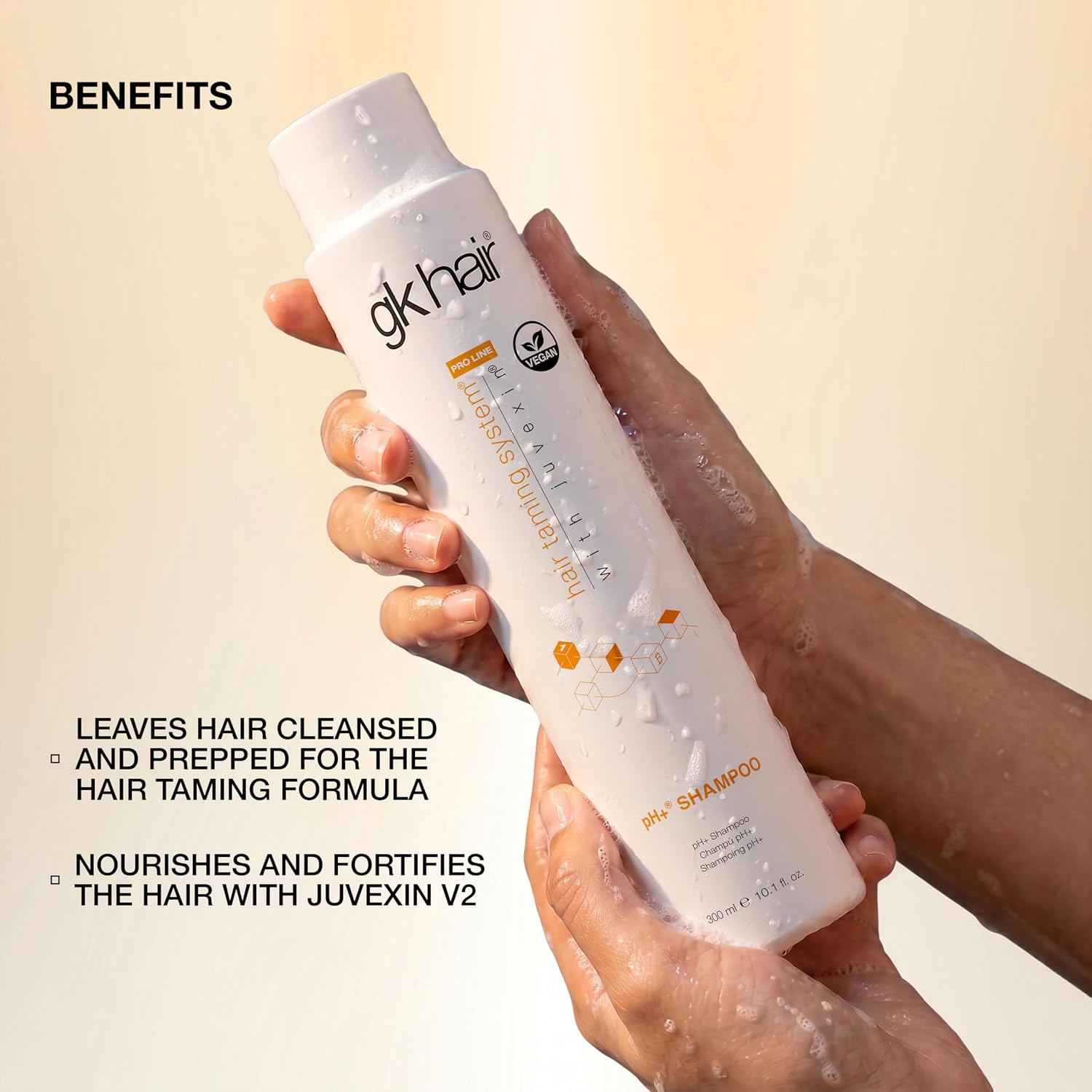 GK HAIR Anti-Dandruff Shampoo Leaving Your Scalp Refreshed and Hair Soft, Smooth – Sulfate-Free Shampoo for Dry Damaged Hair for Men and Women 8.5 Fl Oz