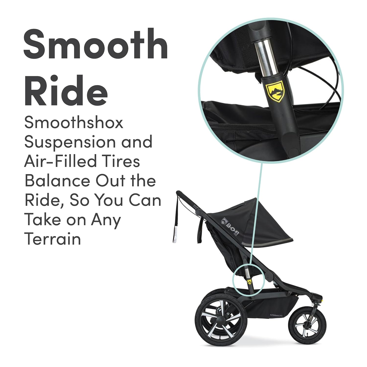 BOB Gear Alterrain Pro Jogging Stroller — Black