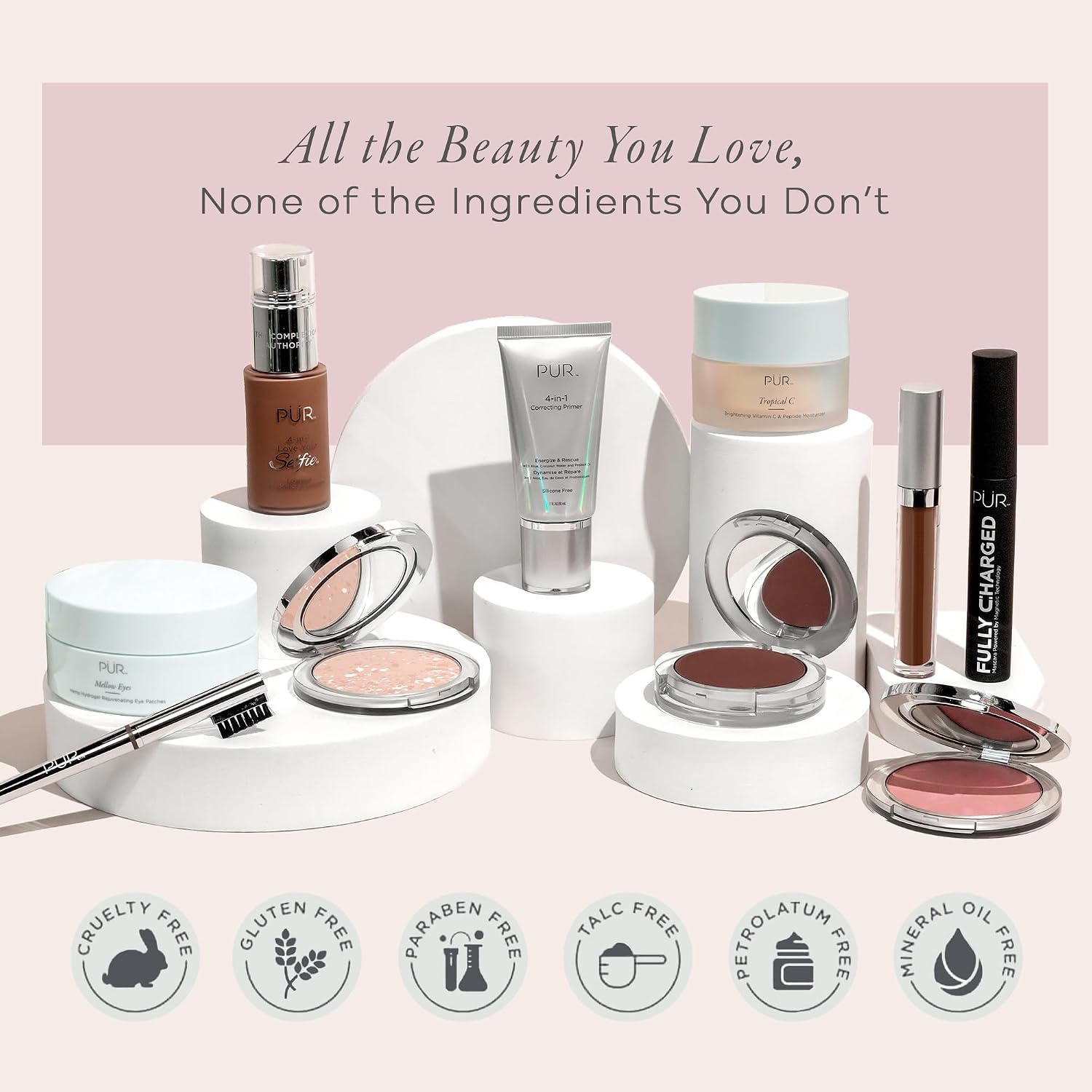 PÜR MINERALS 4-in-1 Tinted Moisturizer With SPF 20 - Hydrating Face Moisturizer, Primer, & Foundation With Shea Butter