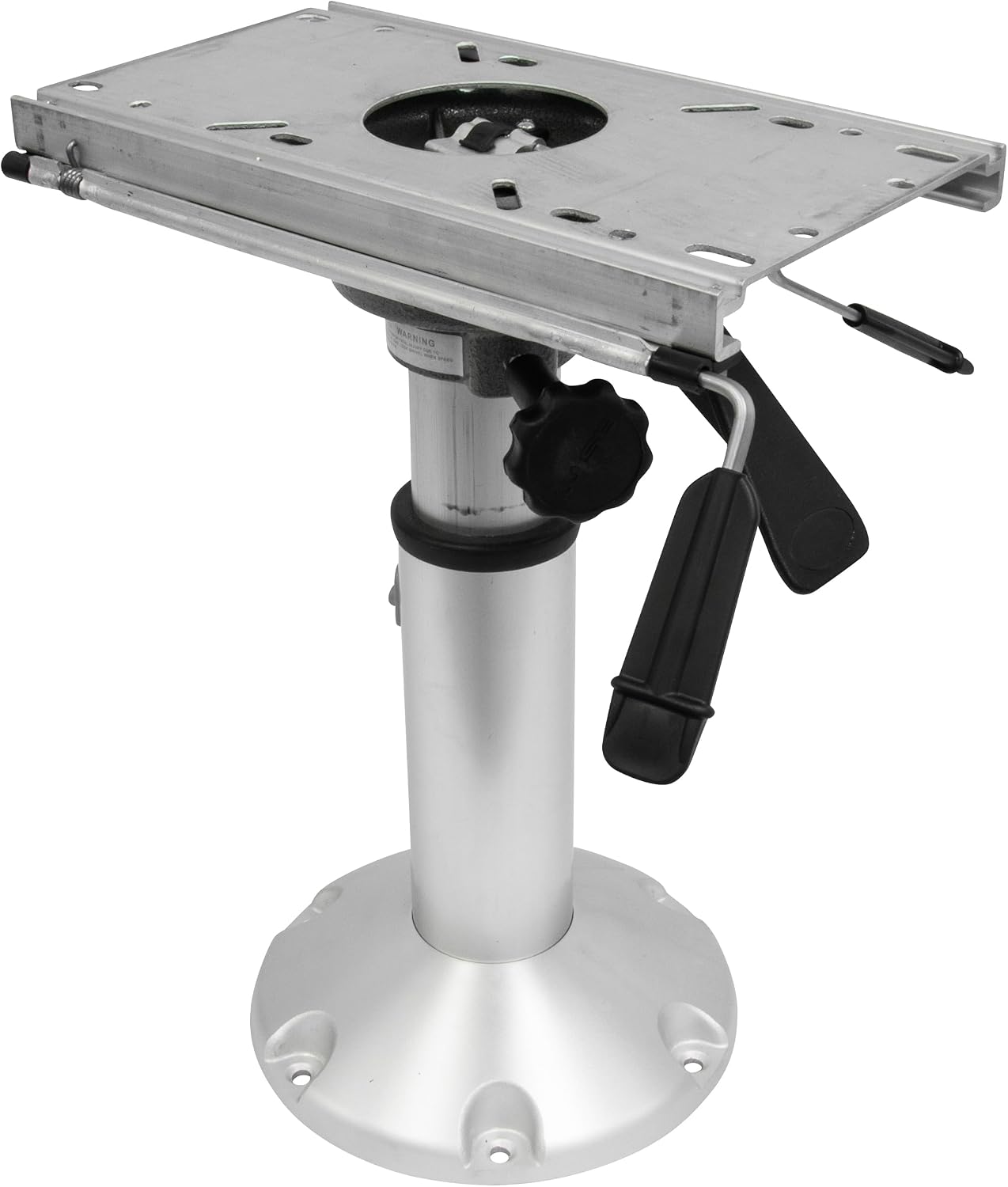 Wise 8WP144 Standard Mainstay Air Power Pedestal with Locking Swivel and Slide, Silver | Air-powered height adjustment 14 to 20 in