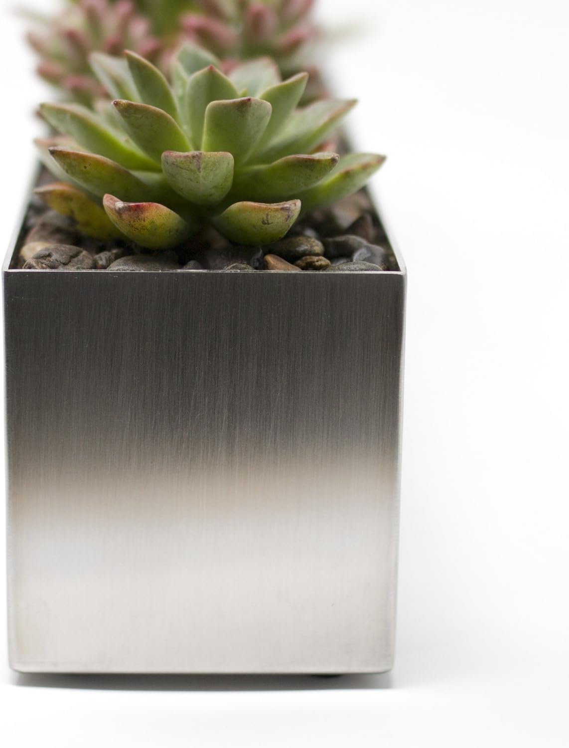 Buhbo Modern Metal Trough Rectangle Planter 32 inch, White