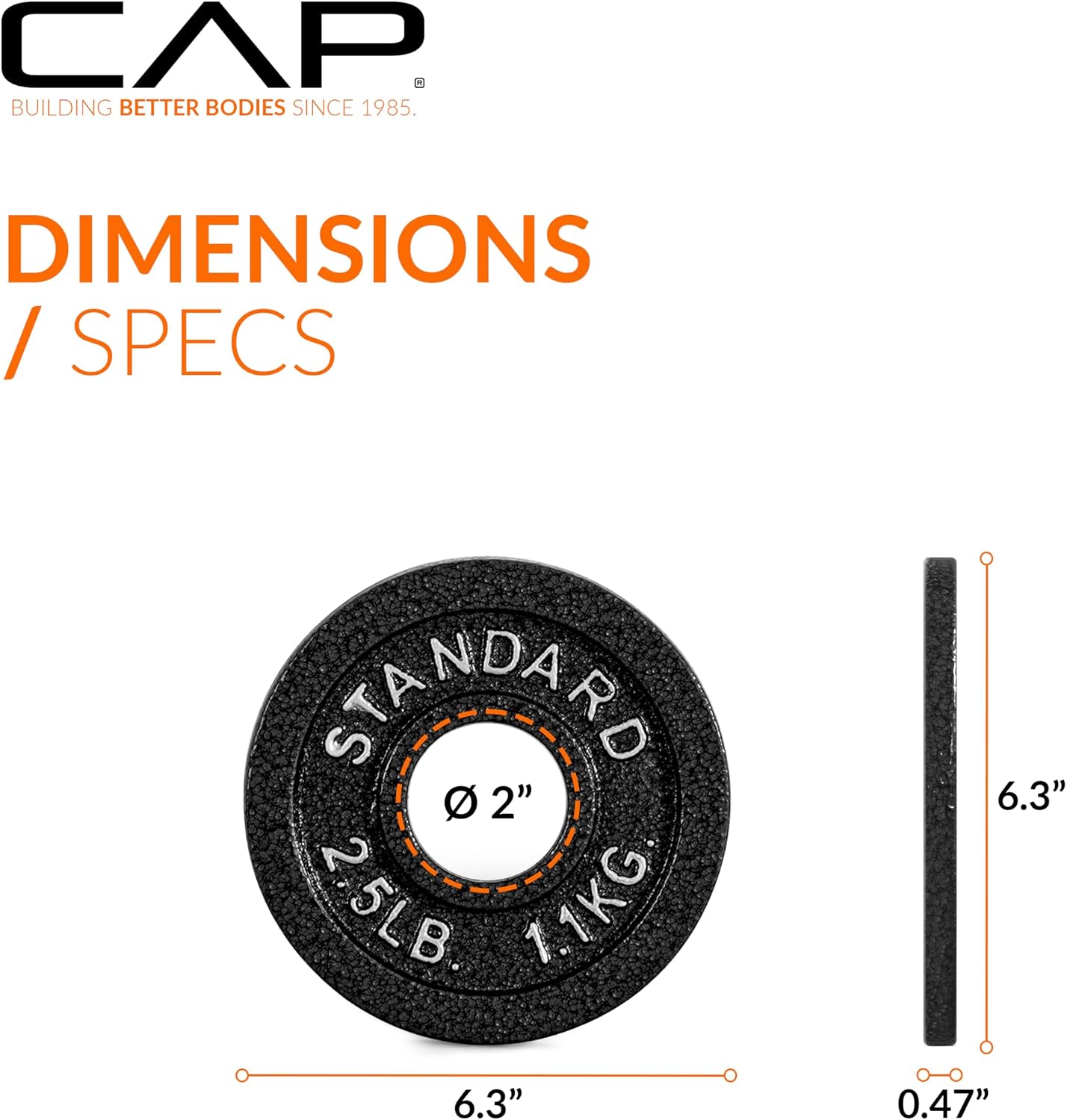 CAP Barbell 2-Inch Olympic Weight Plate | Multiple Options