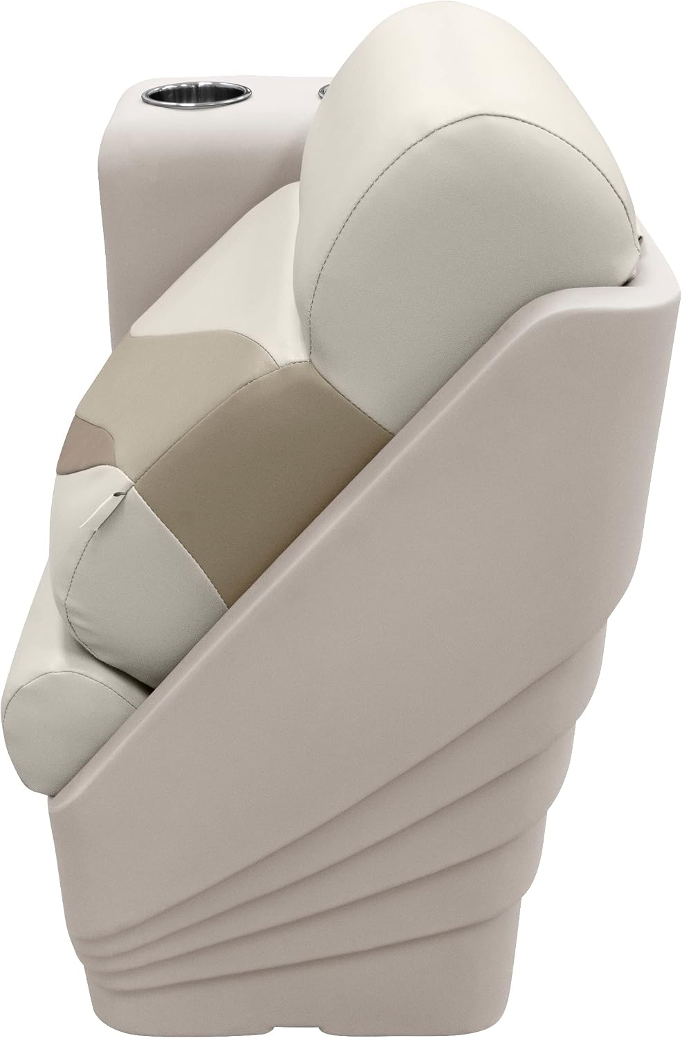 Wise BM13006L-986 Premier Series Pontoon Left Lean Back Recliner, Platinum/Spectra Navy/Cobalt