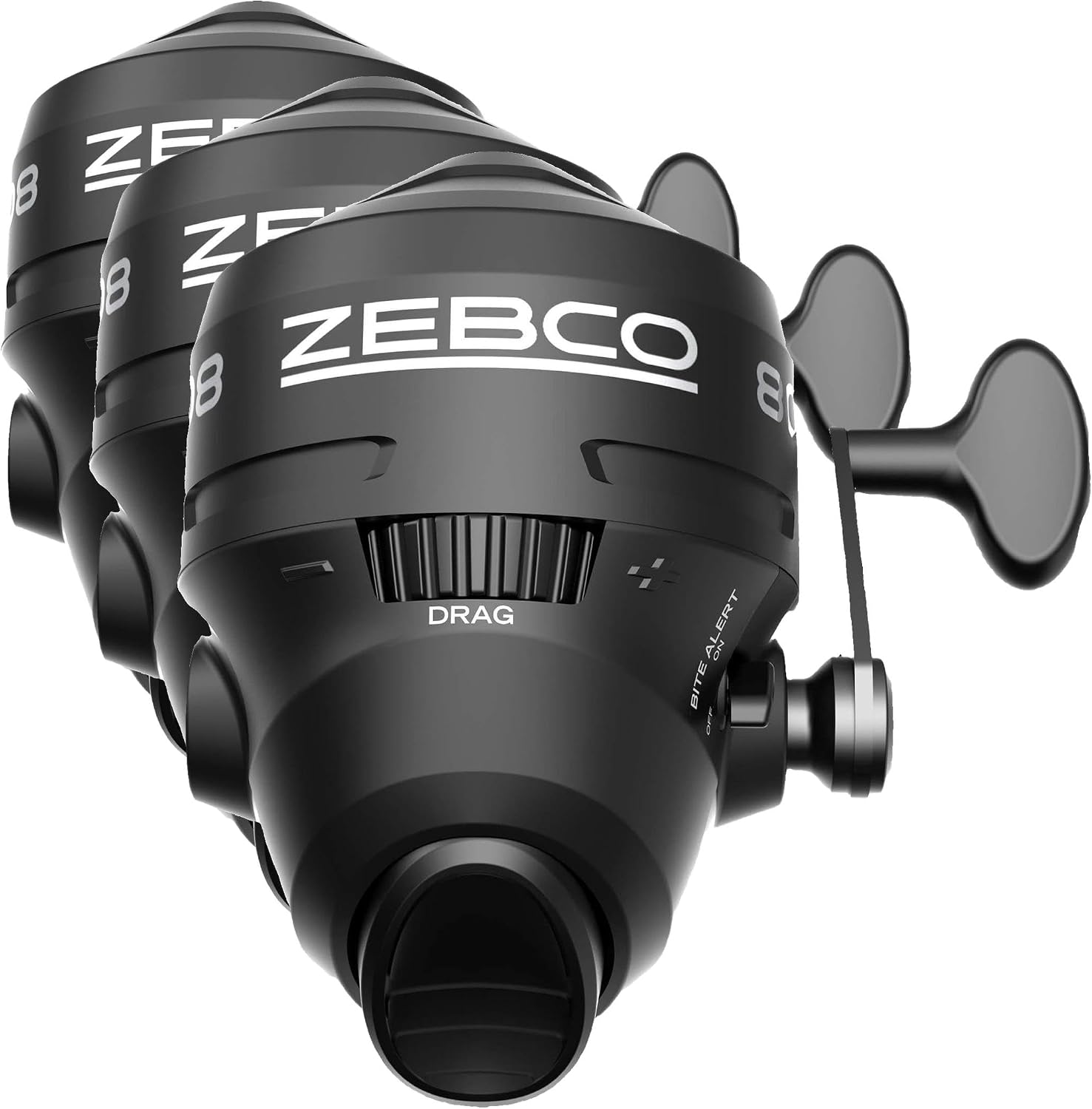 Zebco 808 Spincast Fishing Reel, Changeable Right- or Left-Hand Retrieve, Pre-Spooled with Zebco Fishing Line, Dial-Adjustable Magnum Drag