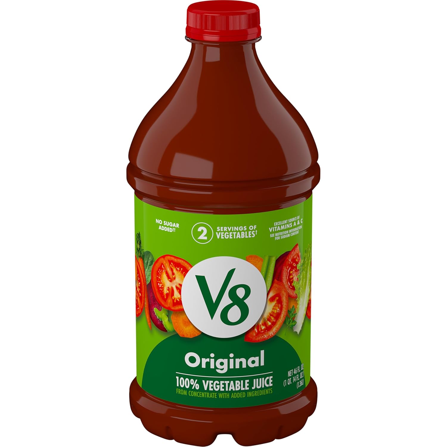V8 Original 100% Vegetable Juice, 12 fl oz Bottle (12 Pack)