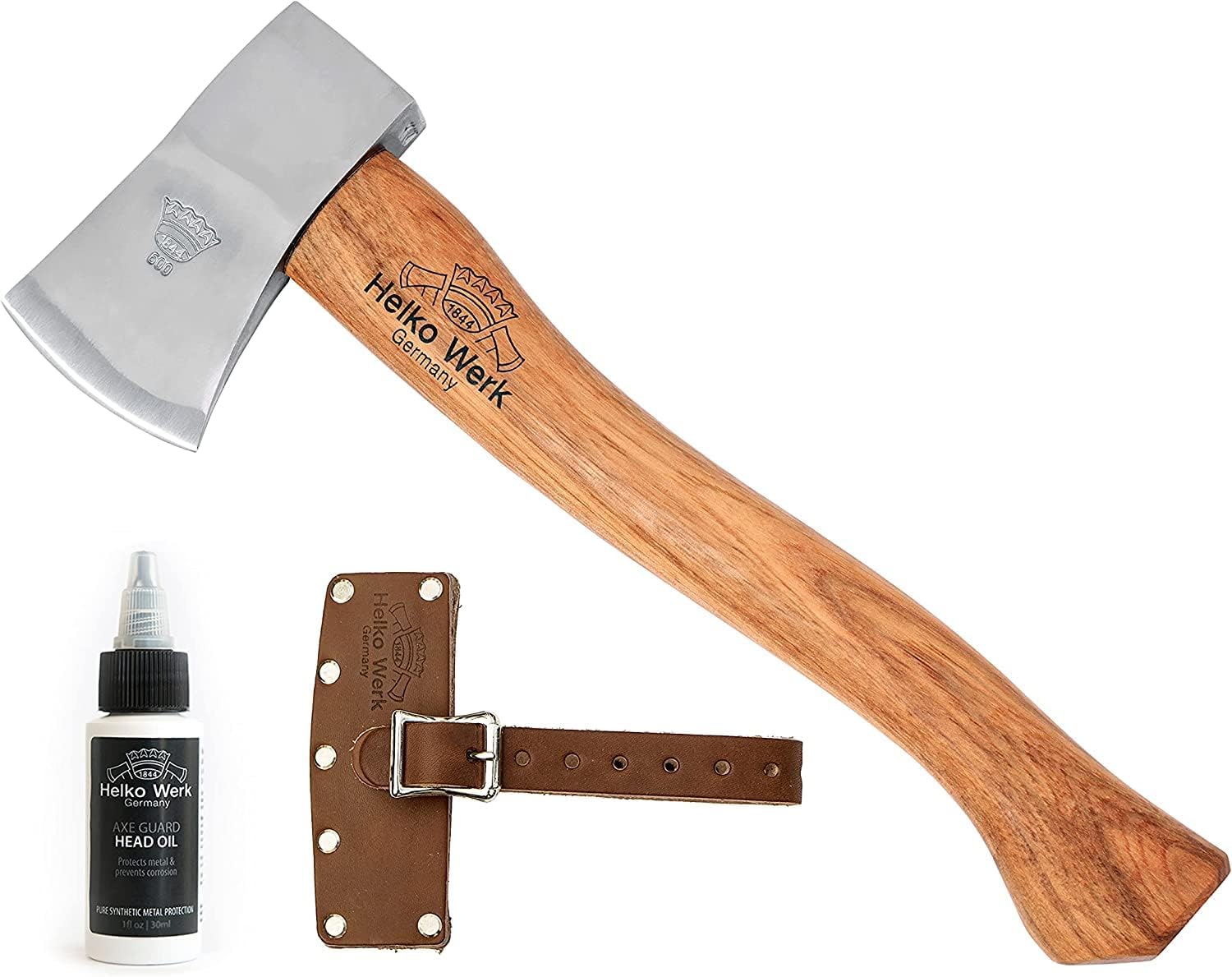 1844 Helko Werk Germany Classic Expedition Felling Axe (10497) | Made in Germany Large Felling Axe for Heavy Duty Felling Trees Cutting Wood and Timber Head 4.5lb, Handle 35 inches