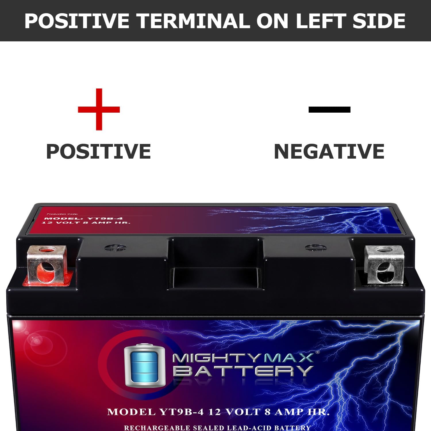 Mighty Max Battery YTZ12S -12 Volt 11 AH, 210 CCA, Rechargeable Maintenance Free SLA AGM Motorcycle Battery