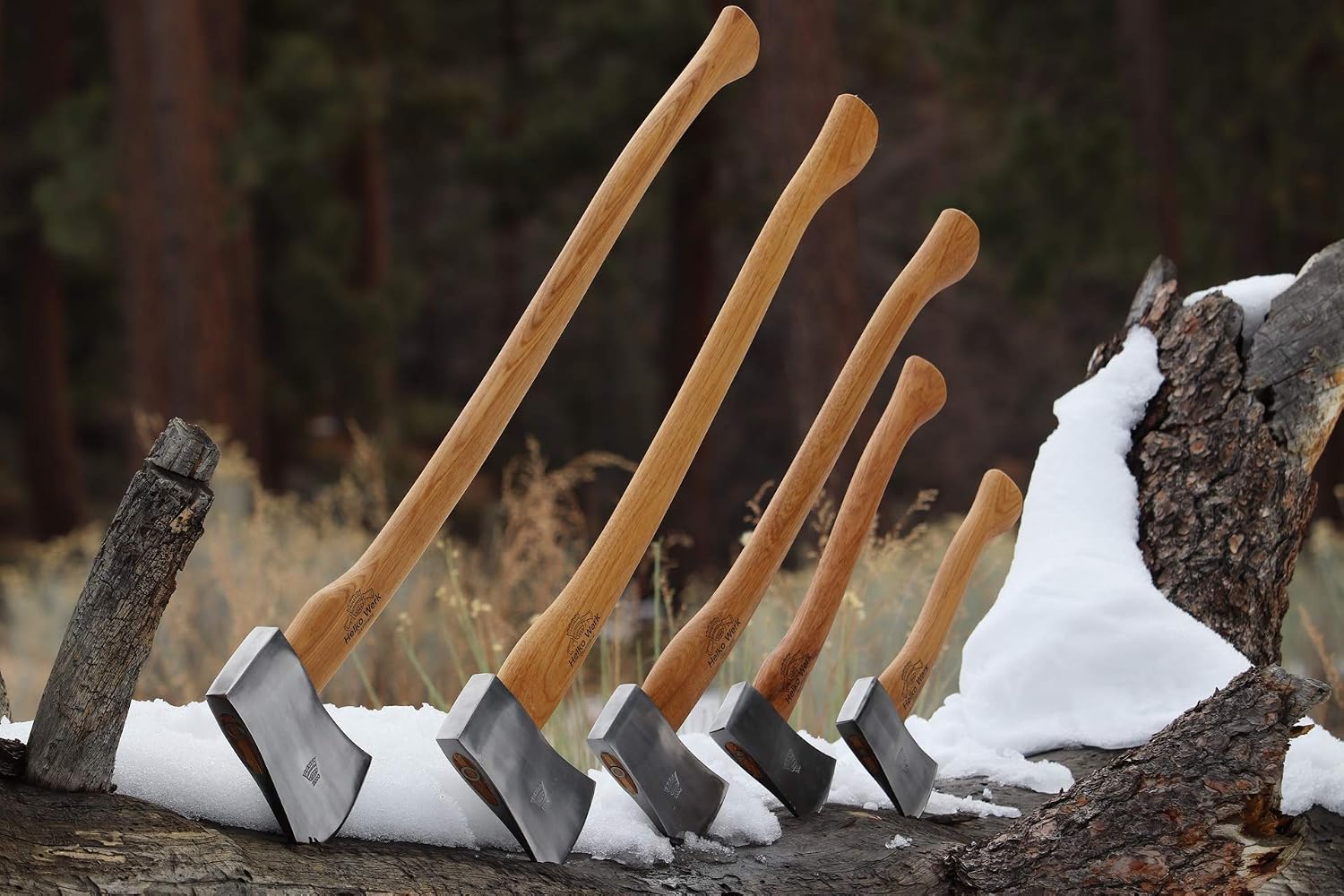 1844 Helko Werk Germany Classic Expedition Felling Axe (10497) | Made in Germany Large Felling Axe for Heavy Duty Felling Trees Cutting Wood and Timber Head 4.5lb, Handle 35 inches