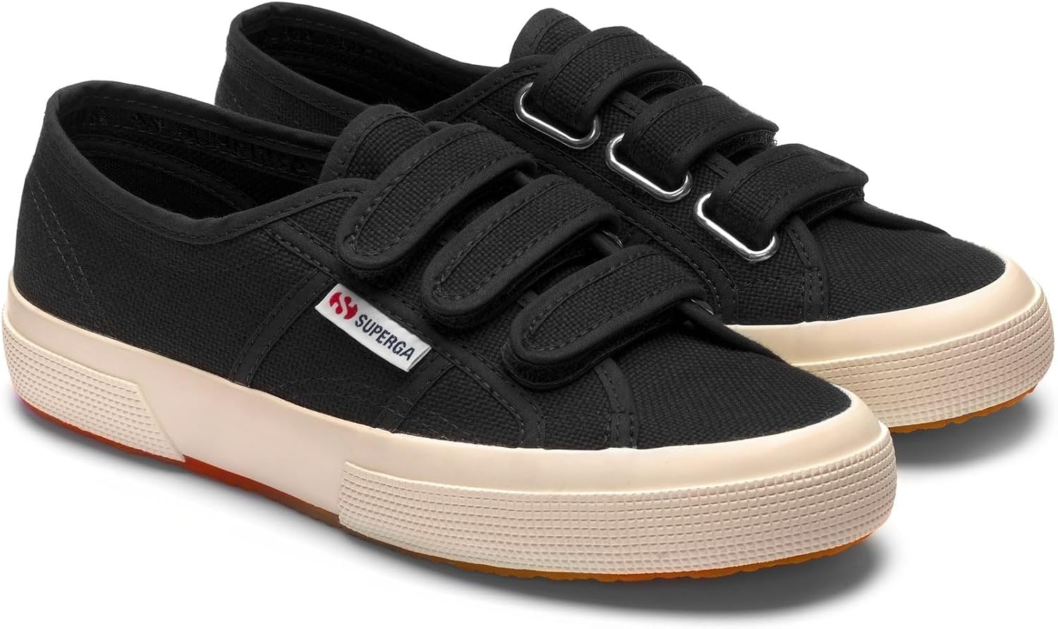 Superga Unisex 2750 Cot3strapu Cotton Canvas Sneakers with Touch Strap Fastening