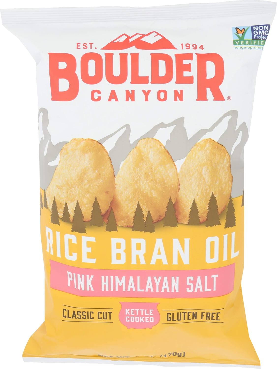 Boulder Canyon Avocado Oil Sea Salt Potato Chips 6 Count, 1.25 OZ