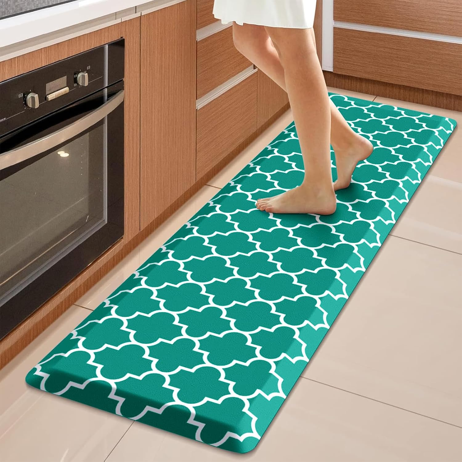 WISELIFE Kitchen Mats and Rugs Cushioned Anti-Fatigue, 17.3"x 60", Grey