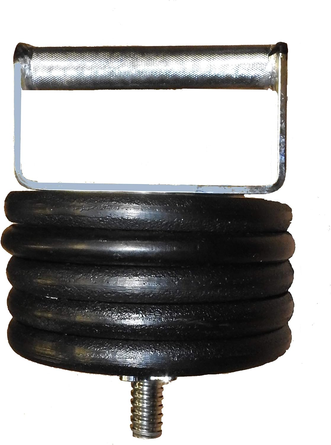 C-0290 Extra Wide Threaded Kettlebell Handle - Chrome Plated Solid Steel with Knurled Grip