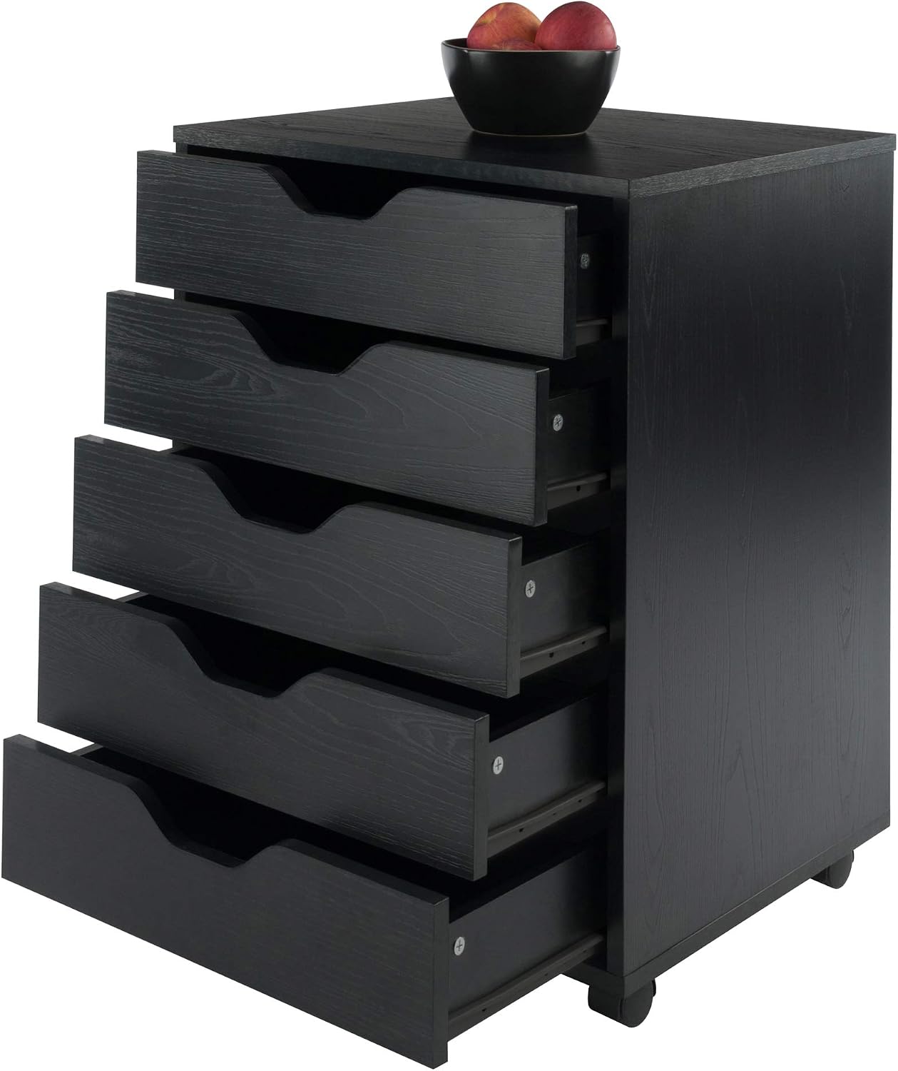 Winsome Halifax 5-Drawer Storage Cabinet, Black (20519)