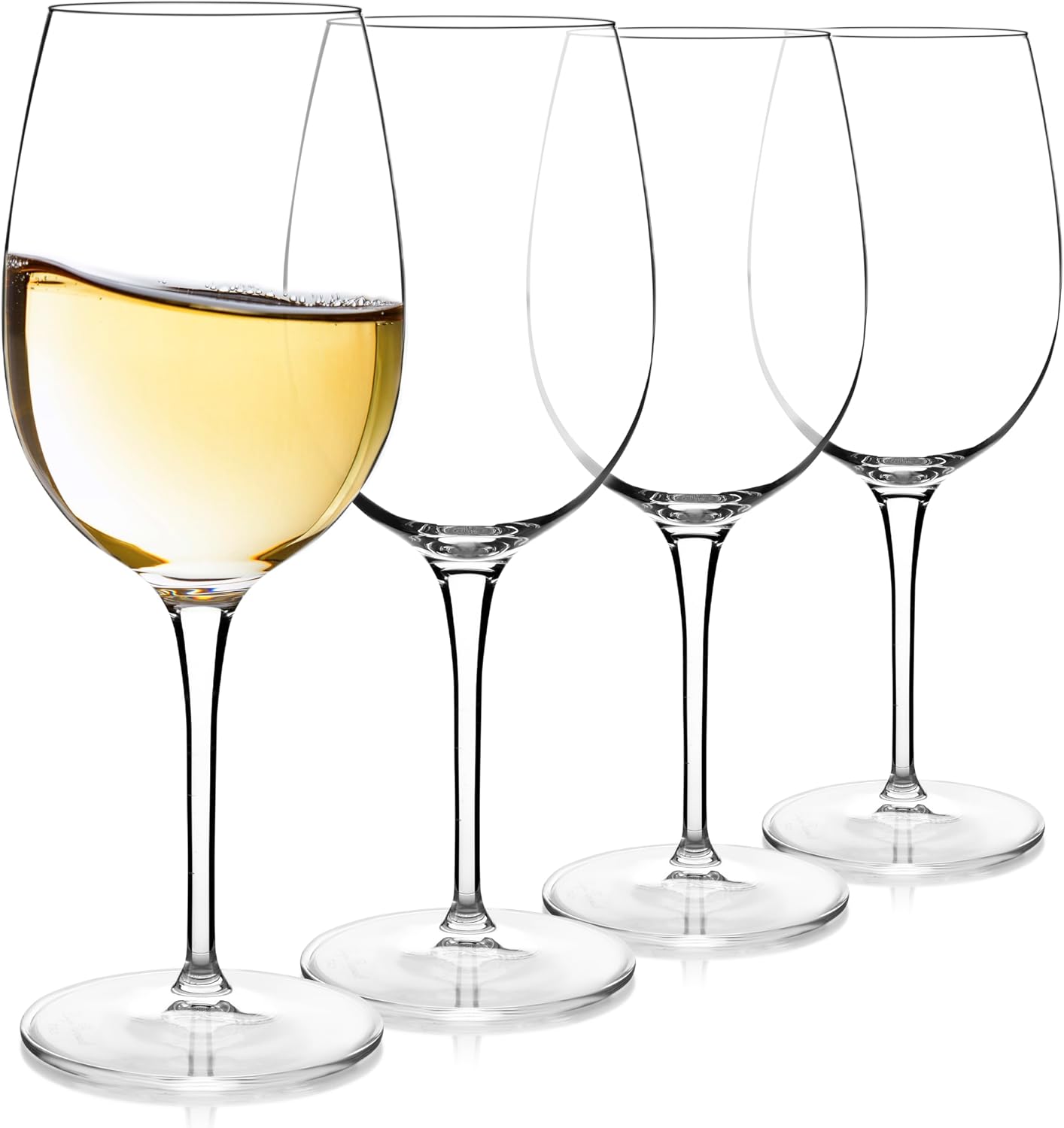 Luigi Bormioli Crescendo Bourgogne Wine Glasses - Clear, Set of 4