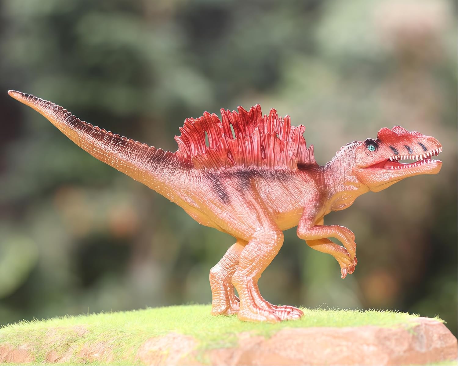 Gemini&Genius Spinosaurus Dinosaur Toy, Dino Action Figure with Movable Jaw