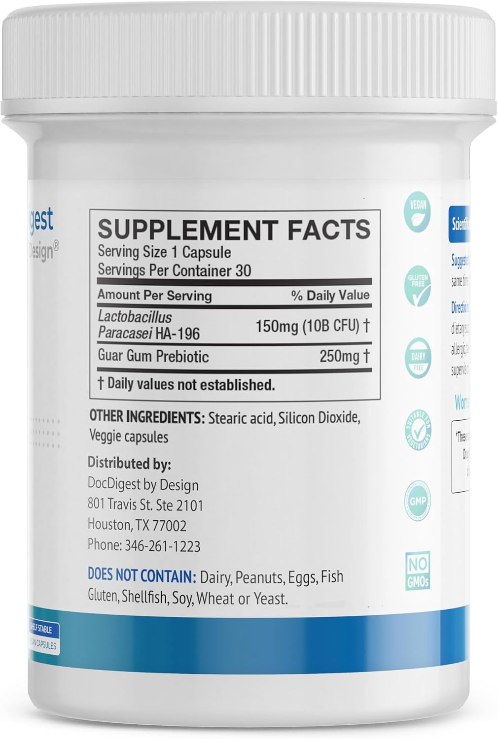 IBS Anti Diarrhea Probiotic for Diarrhea Relief and IBS-D - Clinically Studied Antidiarrheal Pills for Long-Term Comfort - Diarrhea Medication for