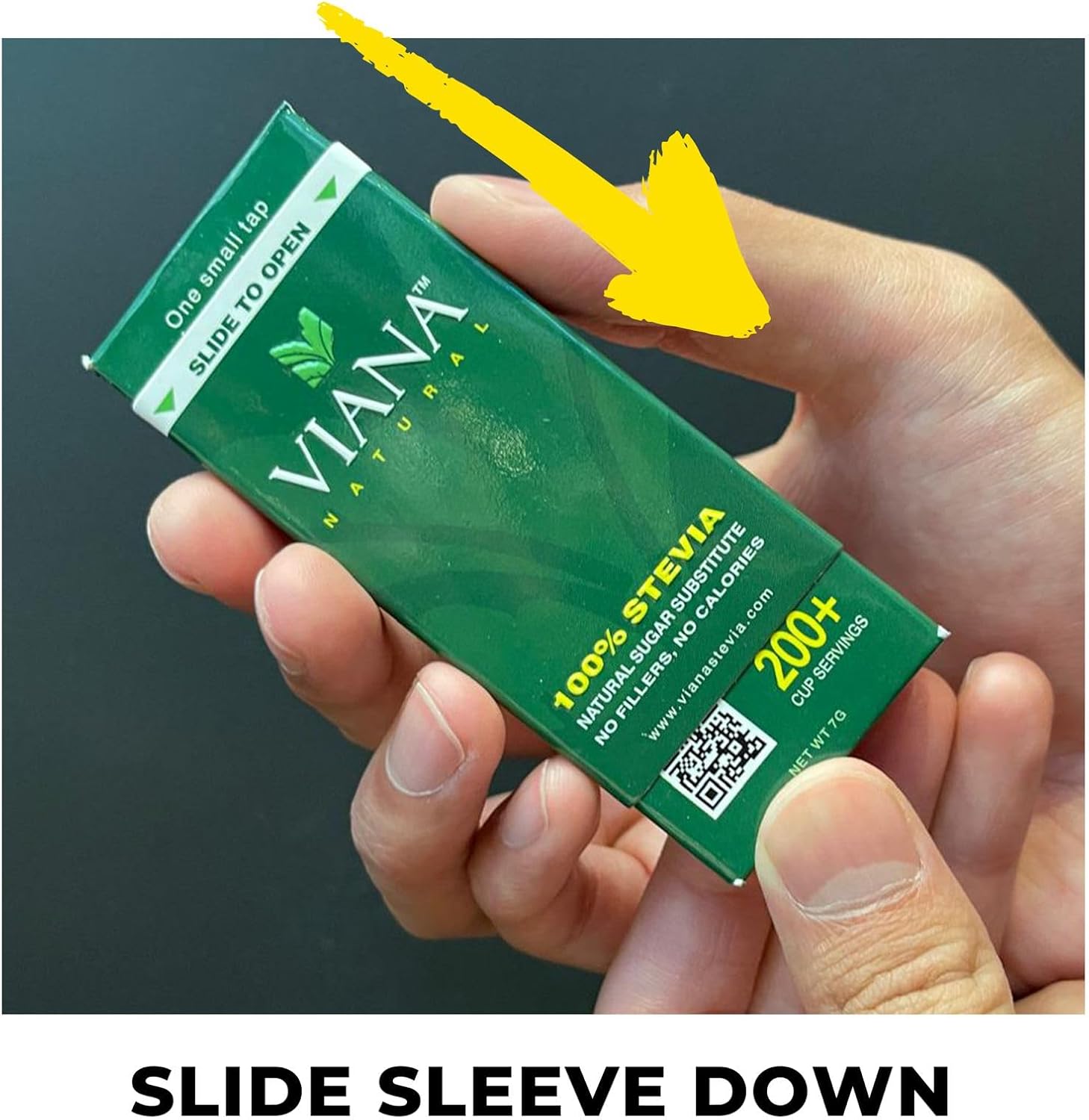 VIANA STEVIA – Ultra-Sweet, Super Compact granular stevia extract! 1 Pack = 230 Sachets | Easy Pour, Travel-Friendly Natural Sweetener