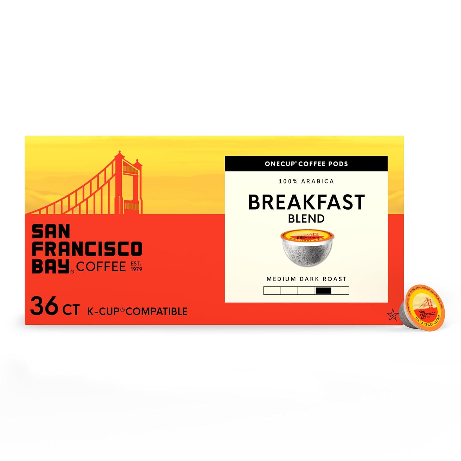 San Francisco Bay French Roast K-Cup Compatible Coffee Pods, 36 ct
