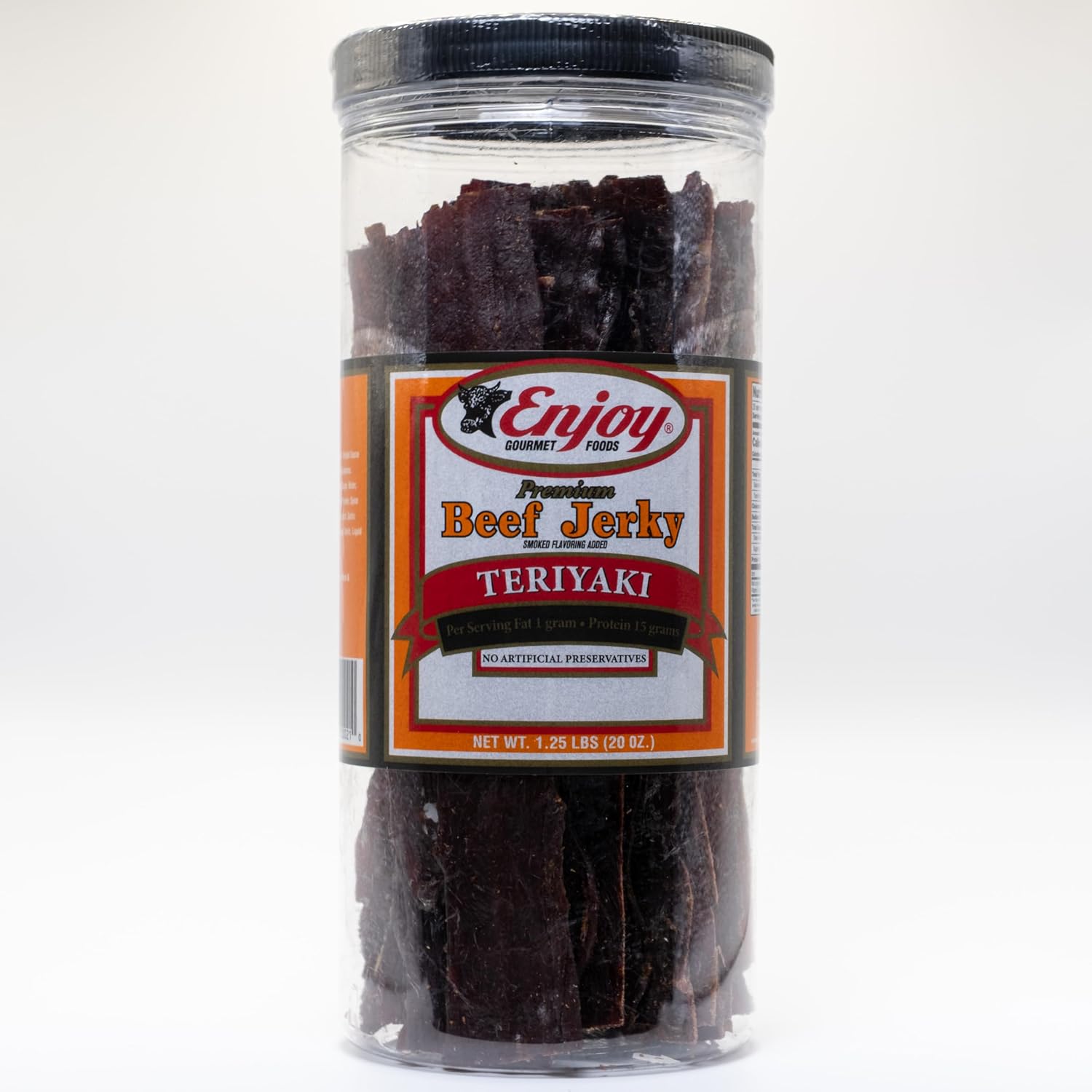 Enjoy Peppered Beef Jerky 8 oz (Pack of 1) | High Protein | No Nitrites