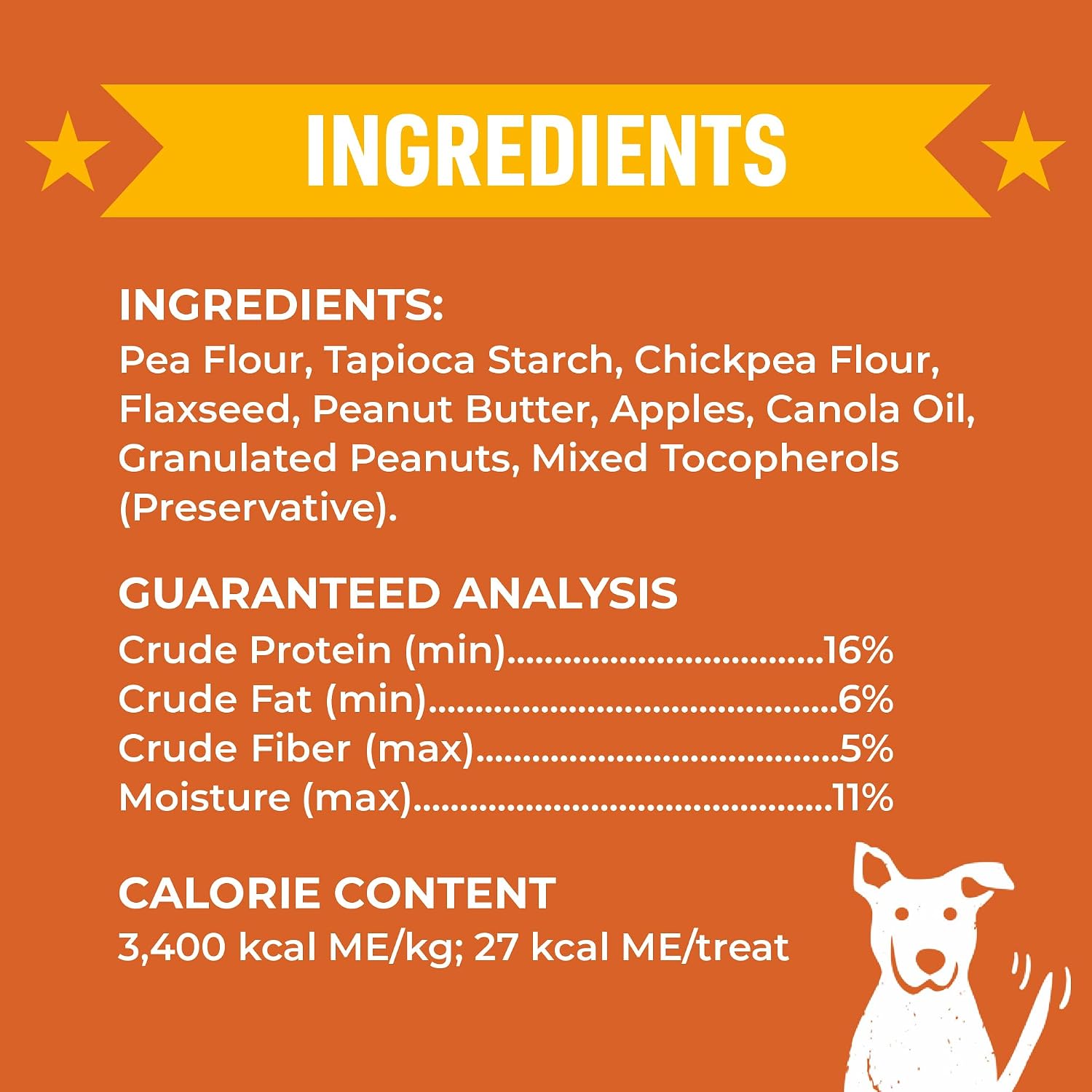 Cloud Star Wag More Bark Less - Dog Treats - Crunchy Biscuits - Grain Free Peanut Butter & Apples - 14 oz Box