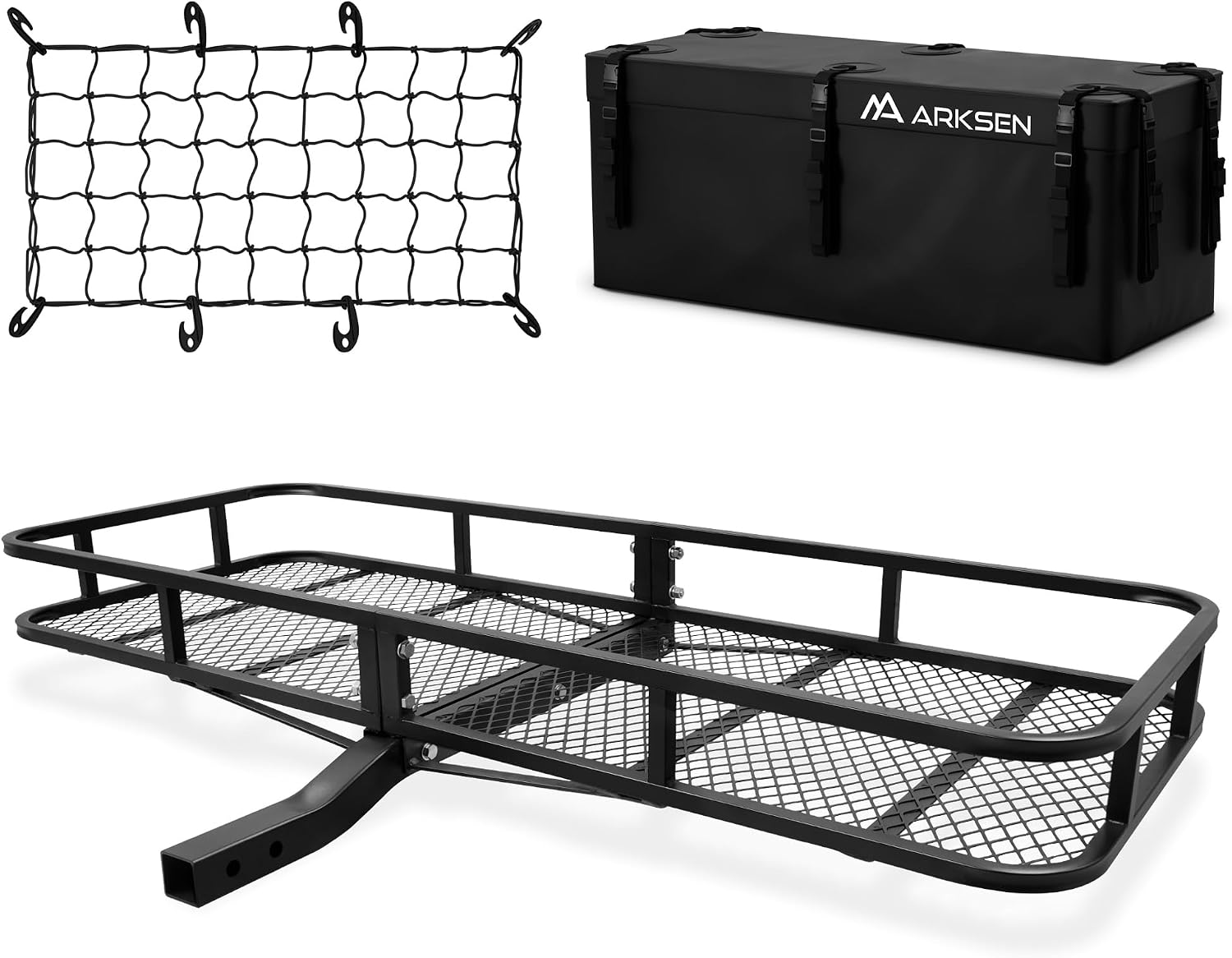 ARKSEN 60" x 23" x 5.5" Hitch Cargo Carrier, 500 Lbs Capacity Luggage Rack