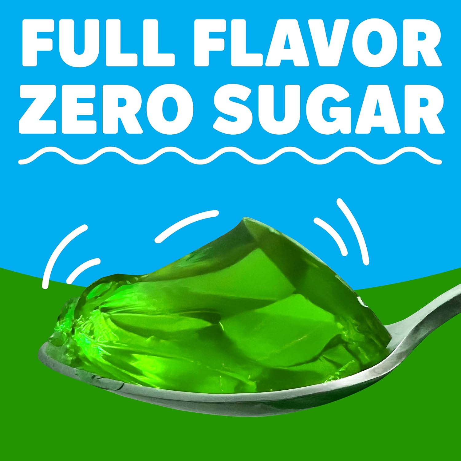 Jell-O Lime Artificially Flavored Zero Sugar Low Calorie Gelatin Dessert Mix, 0.3 oz Box (4 Pack)