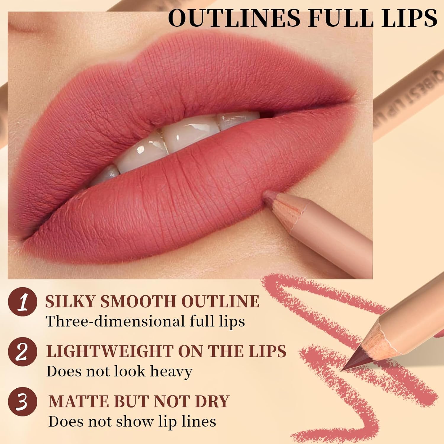 QiBest 7Pcs Matte Liquid Lipstick + 1Pcs Lip Plumper Makeup Set Kit, Pigmented Long Lasting Lip Gloss Set