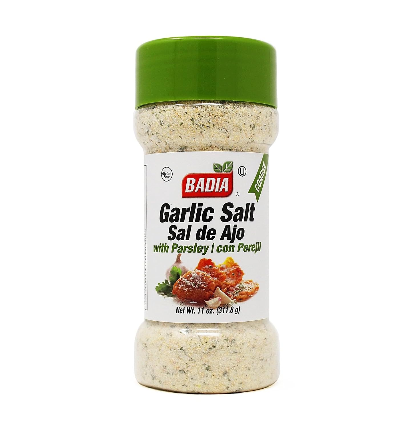 Badia Garlic Salt with Parsley 11 oz – Savory Blend with Bold Garlic Flavor, Salt & Bright Herb Finish
