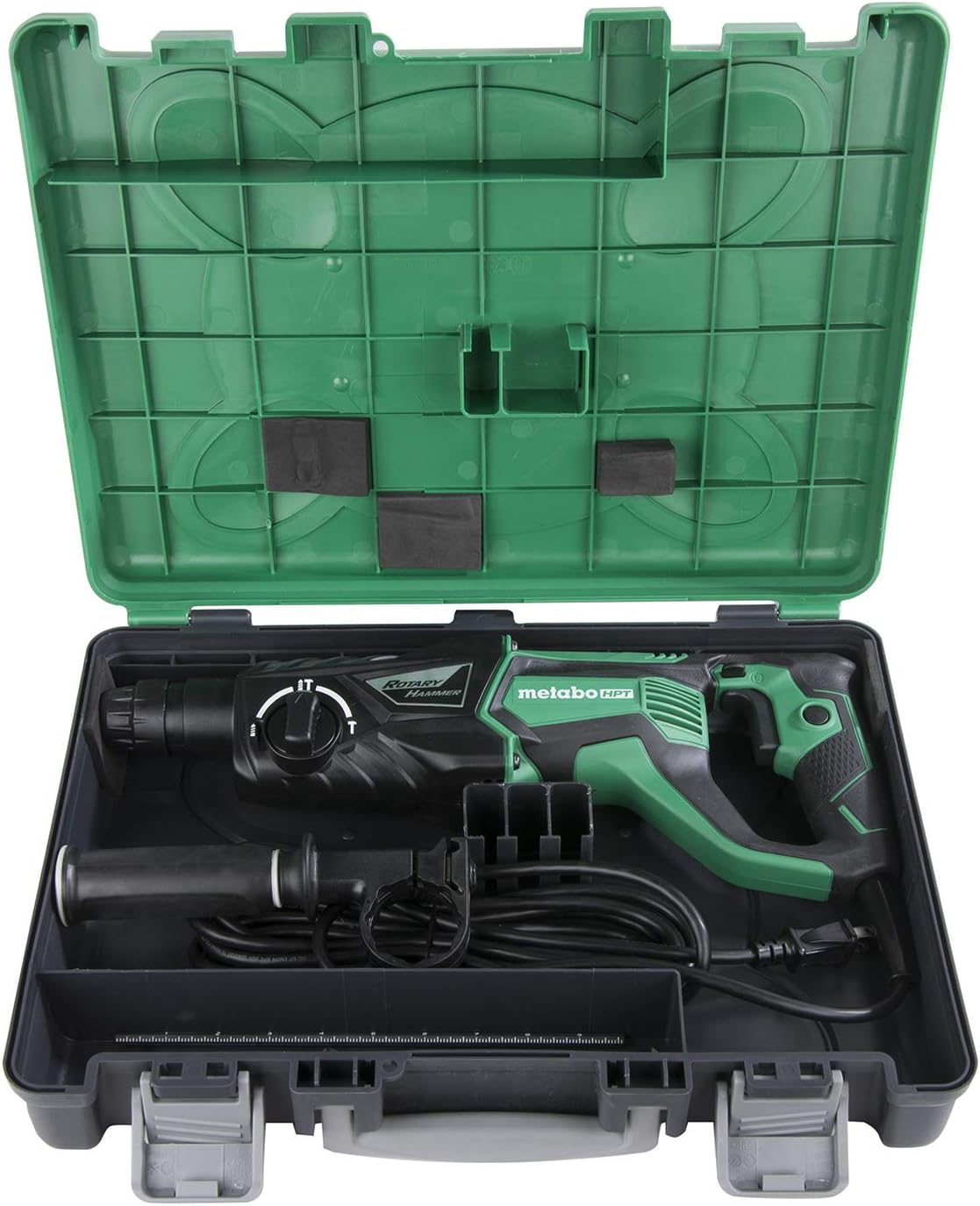 Metabo HPT Rotary Hammer | SDS Plus | 1-Inch, 7.5-Amp | For Drilling | Chipping and Hammer Drilling (DH26PF)