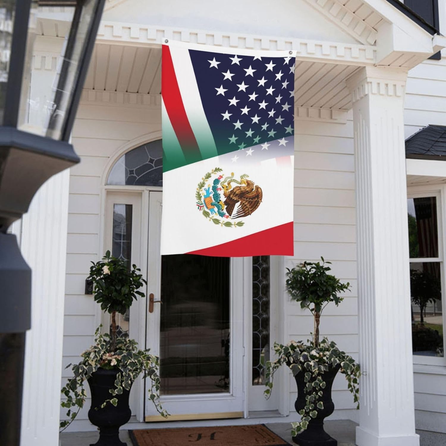 Nicaragua Nicaraguan And American Flag America USA 3x5 Ft Patriotic Banner Outdoor Indoor Decoration National Flags for Garden Car Yard Outside Decor