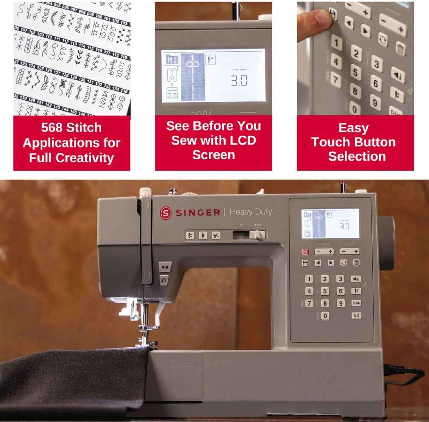 SINGER® 6700C Heavy Duty Computerized Machine with Accessory Kit