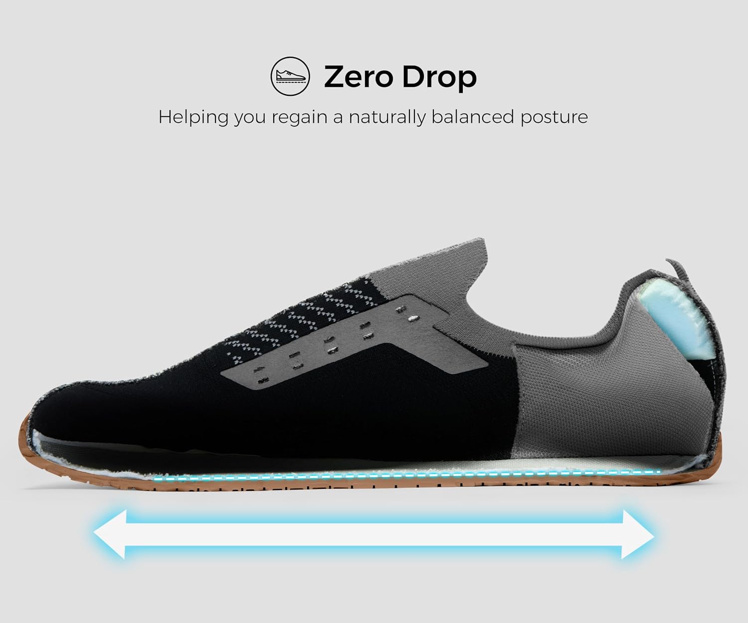 Men's Barefoot Shoes Zero Drop Minimalist Sneakers with Anatomical Toe Box | Breathable, Stretchy, Flat for Gym, Workout, Lifting, Training