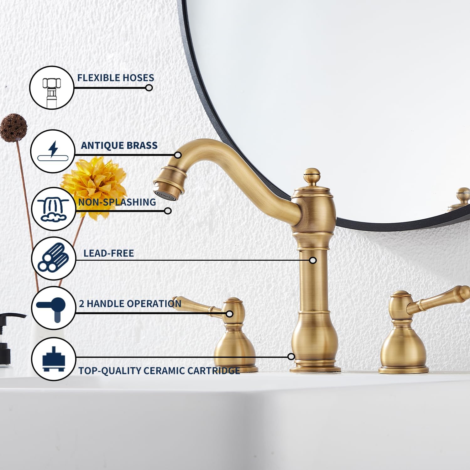Oil Rubbed Bronze Bathroom Faucet Single Handle One Hole