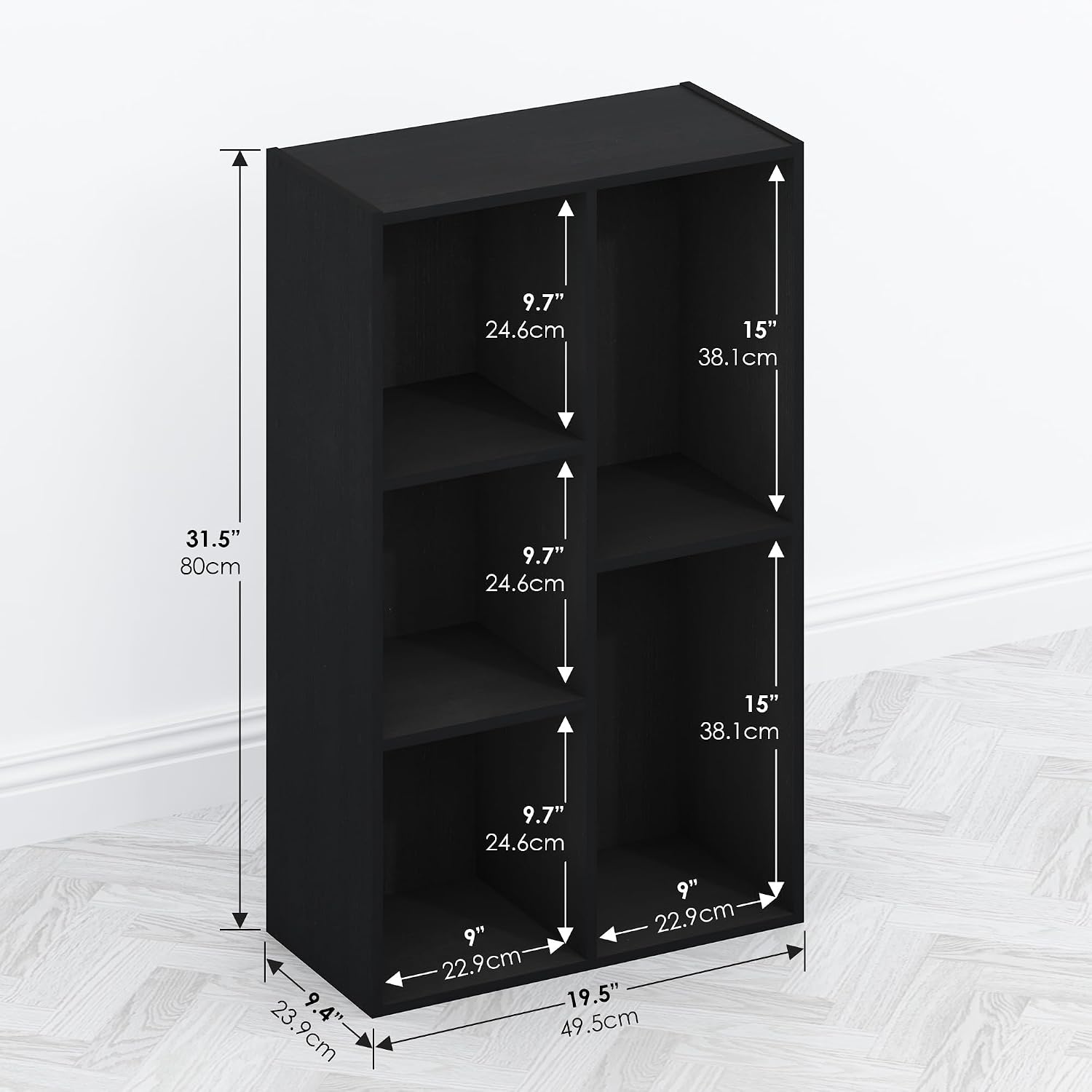 Furinno Moretti 3-Tier Metal Frame TV Stand, French Oak Grey