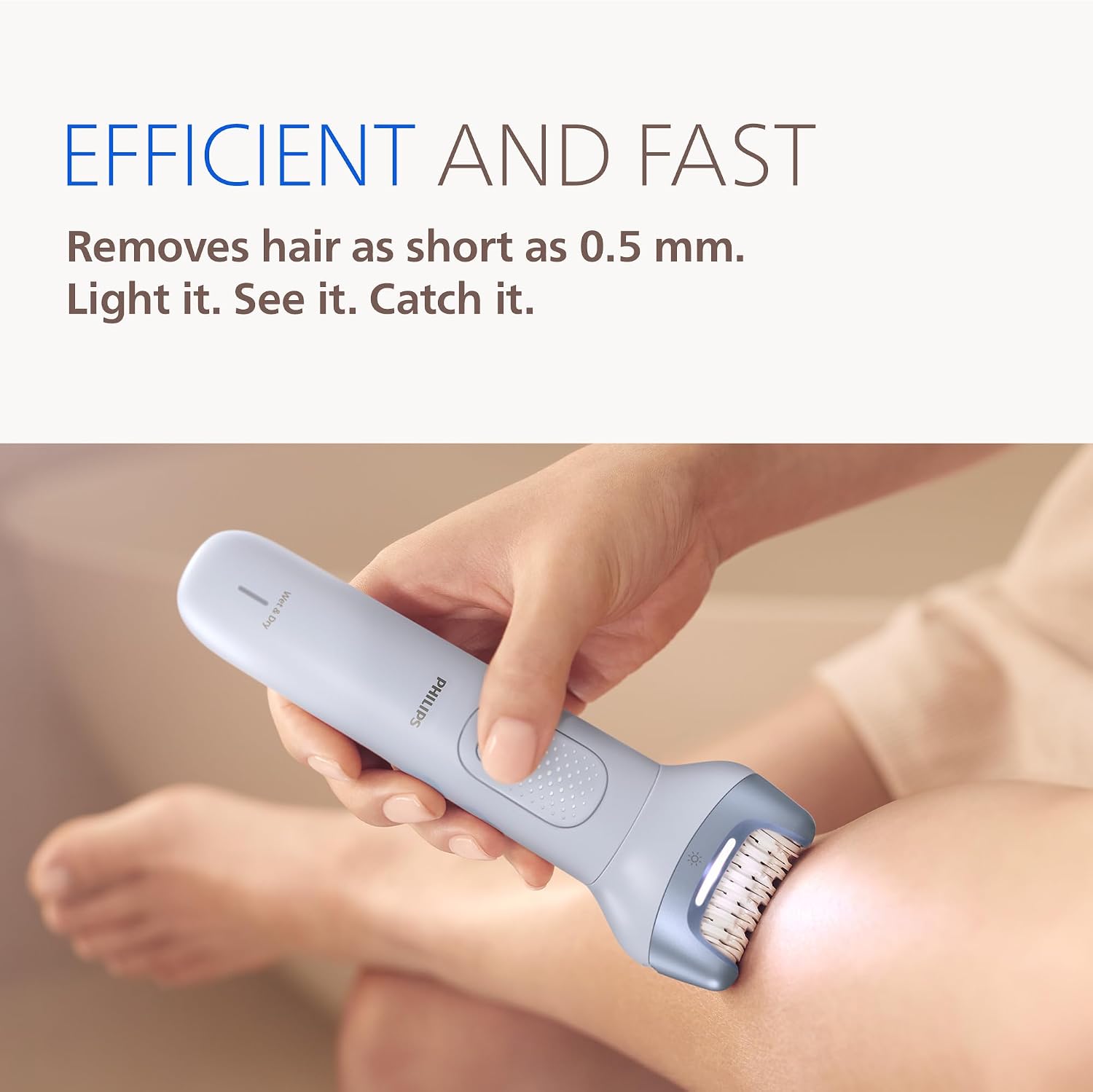 Philips Epilator Series 8000 for Women, with 3 Accessories, BRE700/04