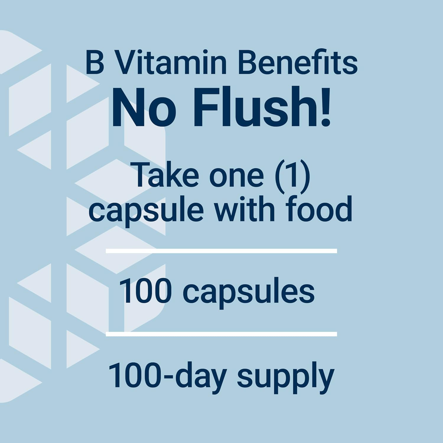 Life Extension No Flush Niacin, B3 for Heart Health, Cholesterol & Energy Support, Non-GMO, Gluten-Free, 100 Capsules
