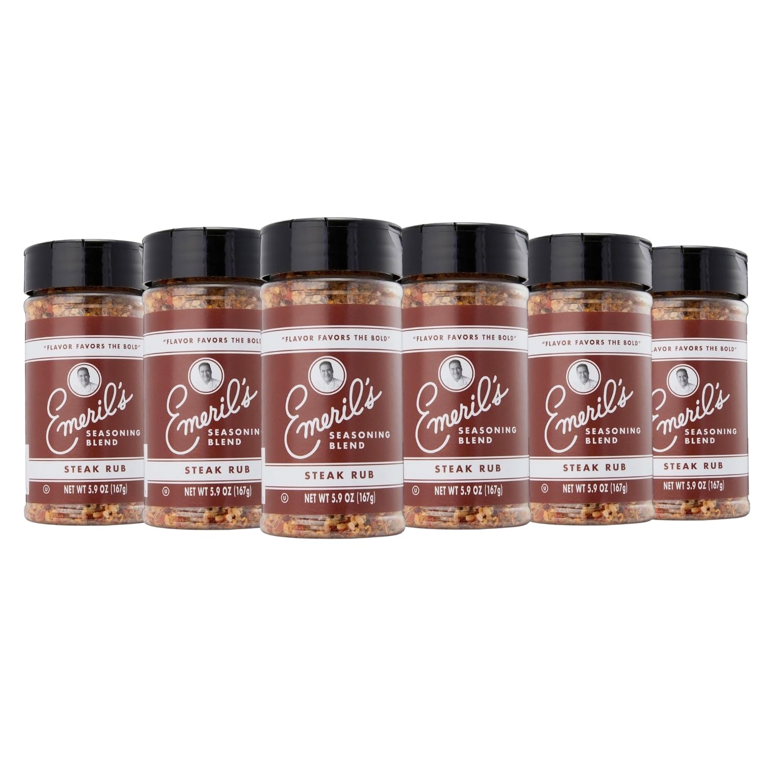 Emeril Lagasse 5 Oz, 3-Pack and 6-Pack Seasoning Blend: Original Essence, Cajun, Blackened, Chicken Rub, Steak Rub and Rib Rub Best Seasonings and Spices for Cooking (3PK - Chicken/Steak/Rib Rub)