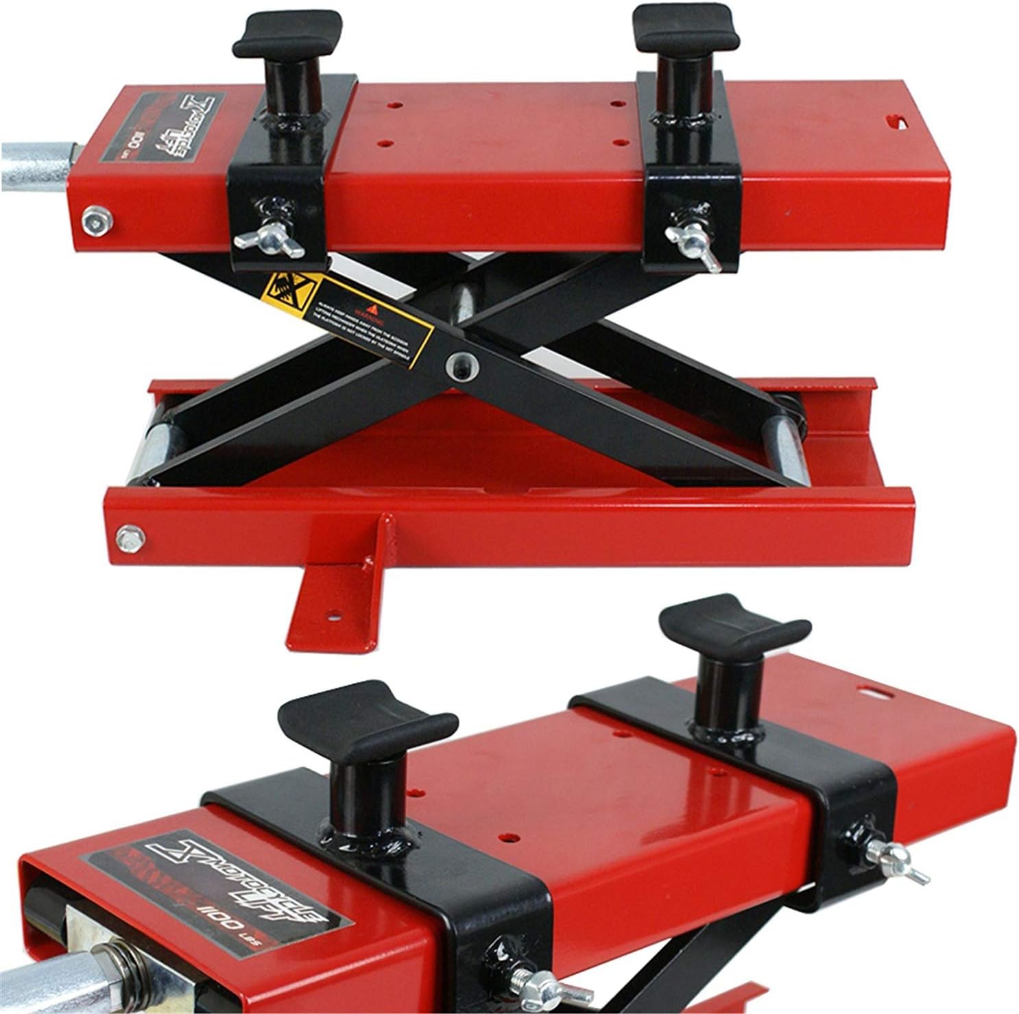 F2C 1100 LB Mini Motorcycle Scissor Center Lift Jack Hoist Stand Bikes ATV Street Bikes Cruisers Touring Motorcycle Dirt Bike Stand