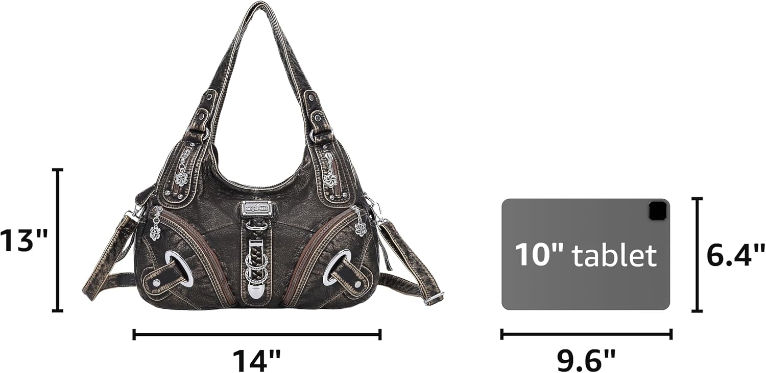 Angelkiss Hobo Purses and handbags for Women Satchel Handbag Women Purses Large Daily Shoulder Bags