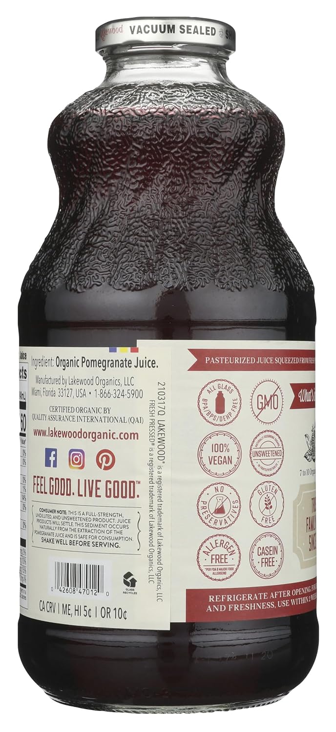 Lakewood Organic Pure Concord Grape Juice, 32 oz