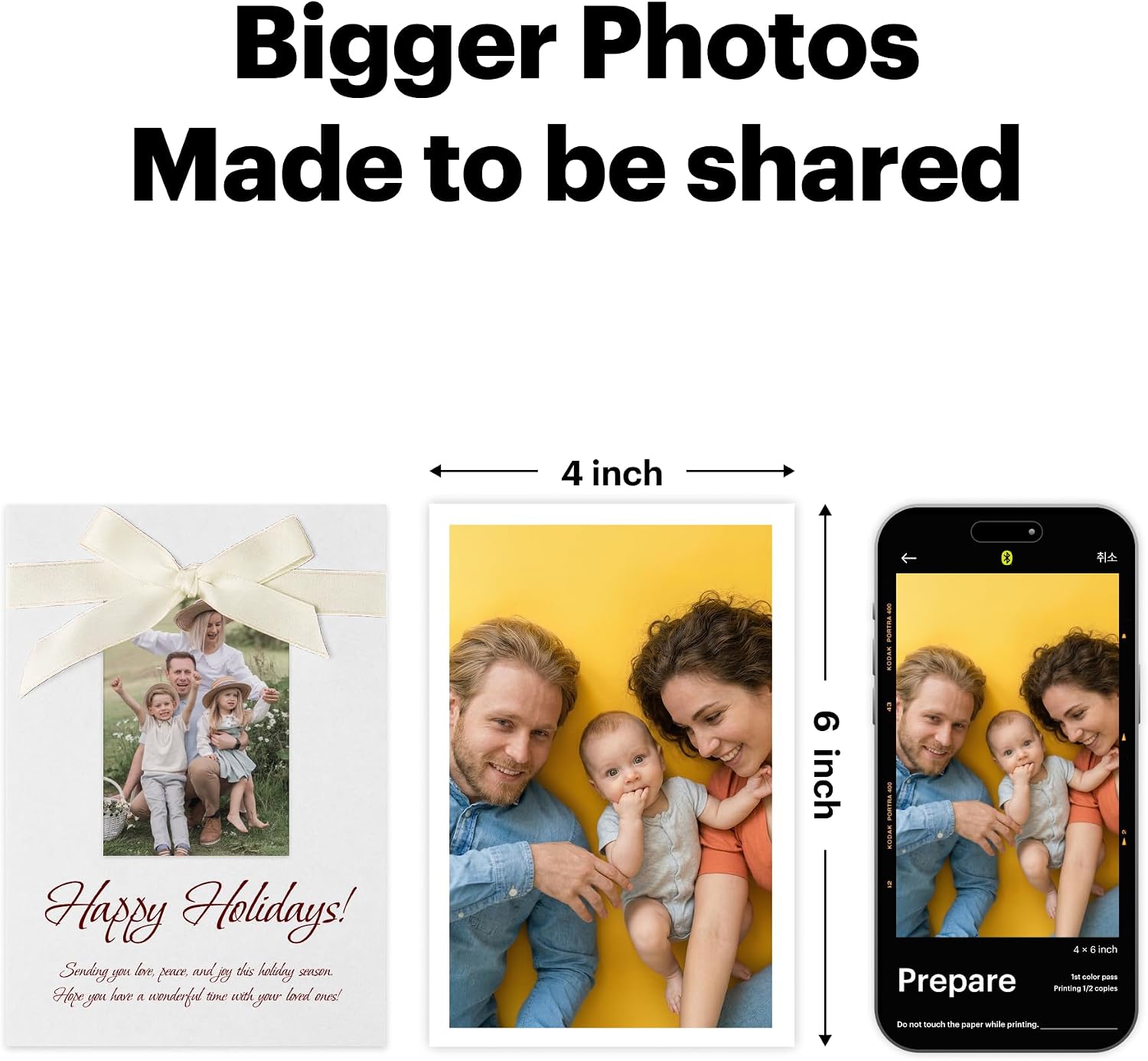 KODAK Dock Plus 4x6 Photo Printer, Smartphone Docking, 4PASS, 50 Sheets