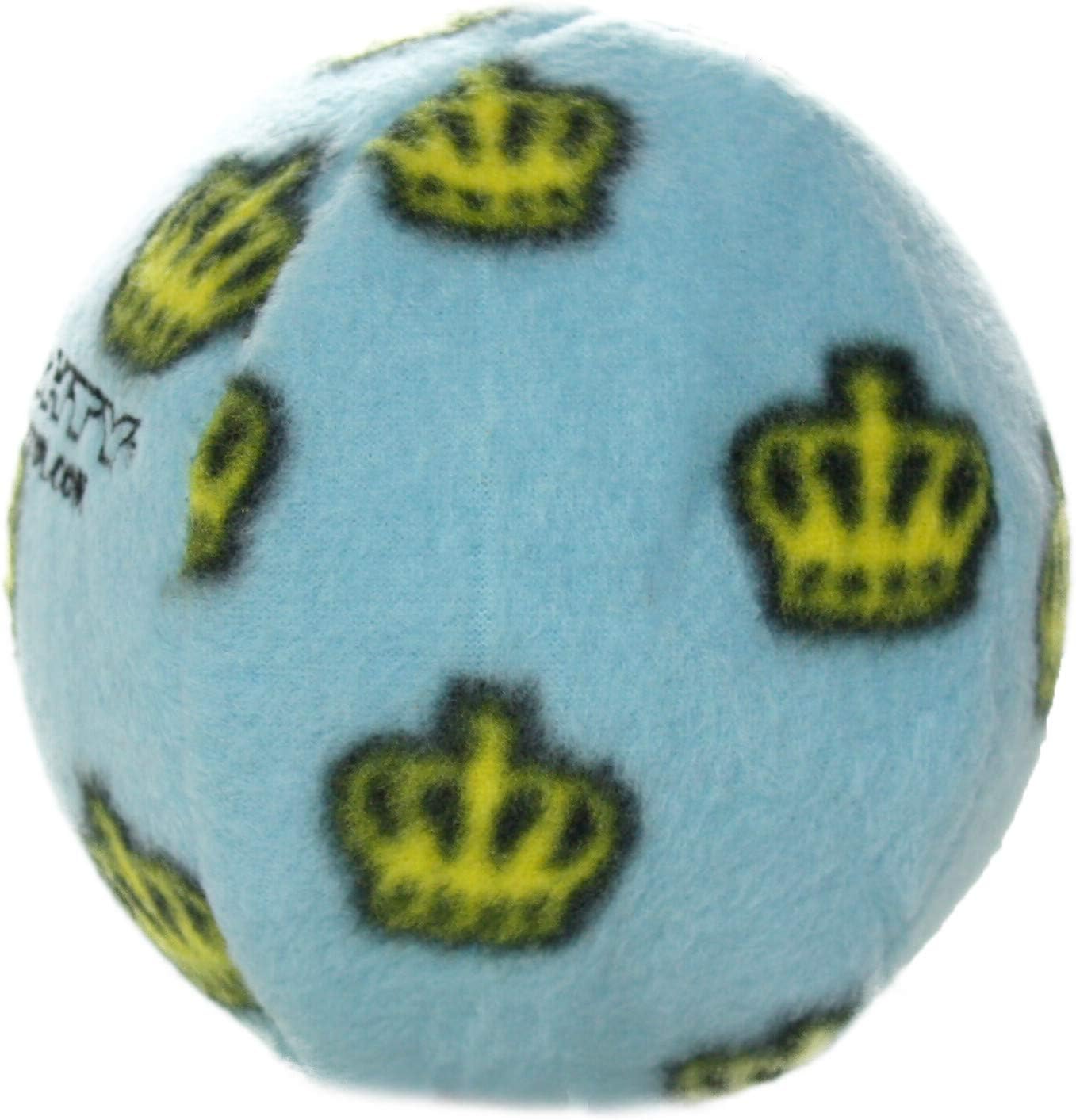MIGHTY Tuffy 2 Pack Medium Ball Dog Toy: Ultra Durable Plush Toy with Multiple Layers & Reinforced Seams, Washable and Floats, Vinyl Ball & Fleece