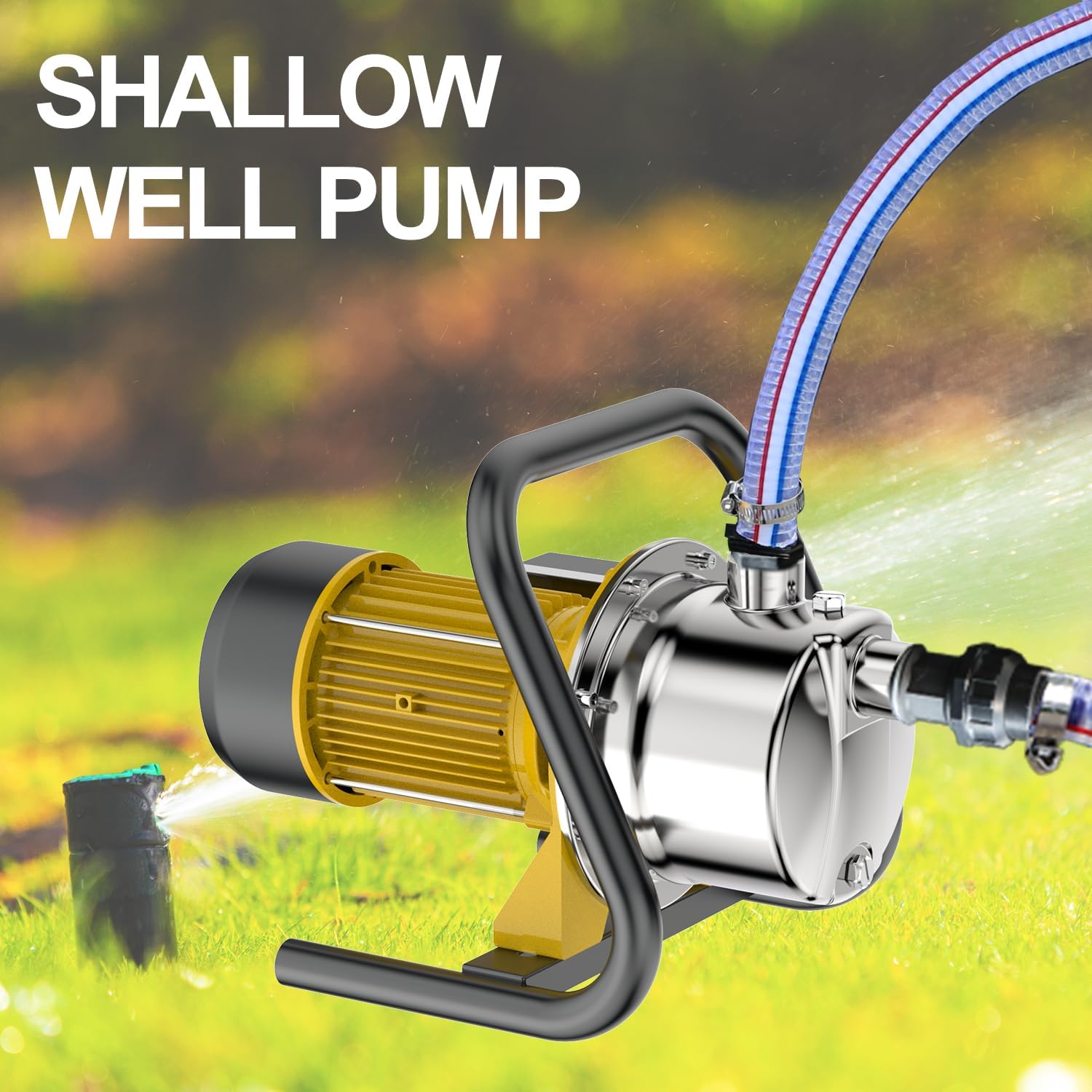 TDRRICH 1HP Water Pressure Booster Pump for Whole House