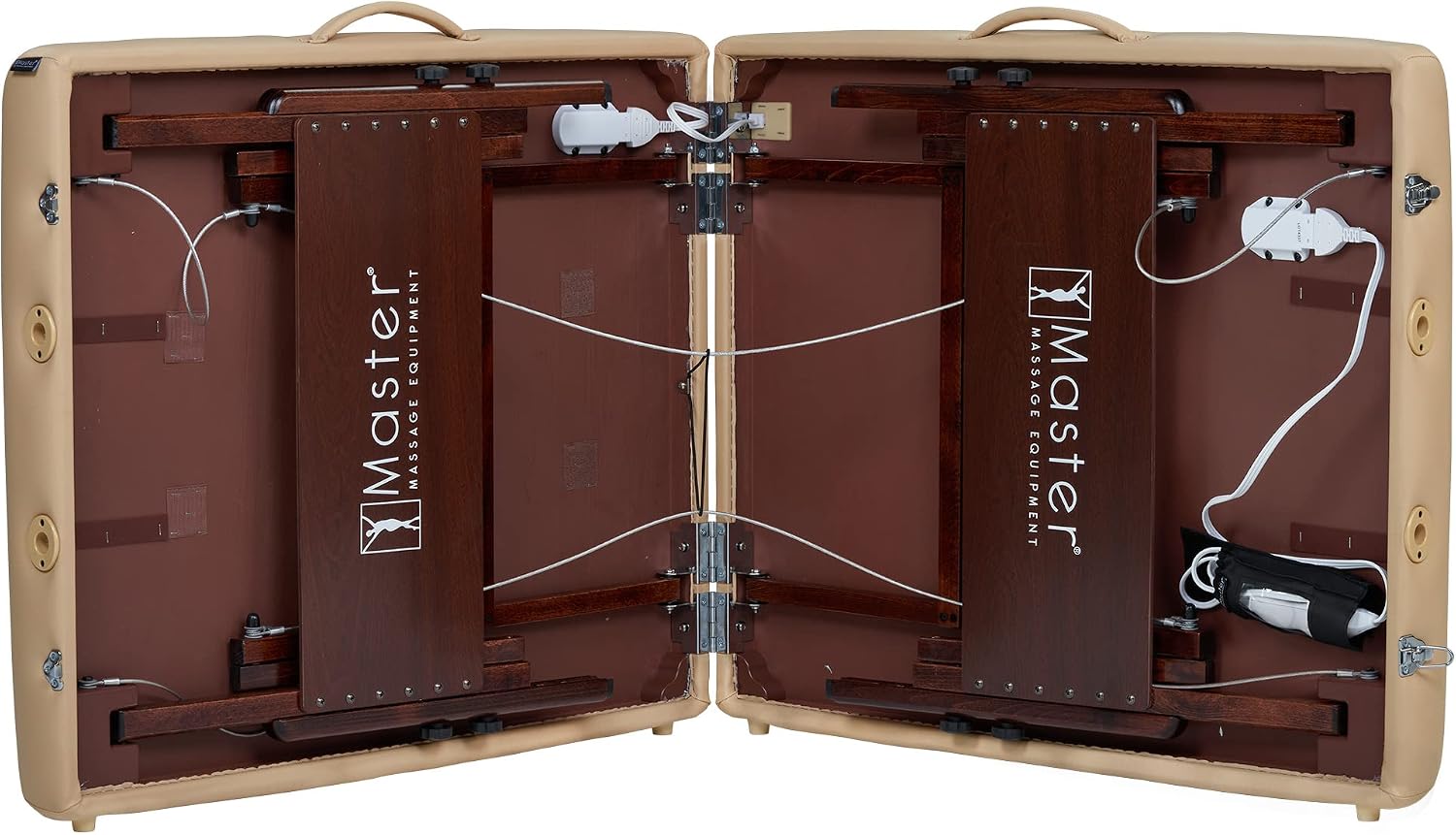 Master Massage 30" Del Ray Pro Portable Massage Table Package, Sand Color, Luxurious with 3" Thick Cushion of Foam