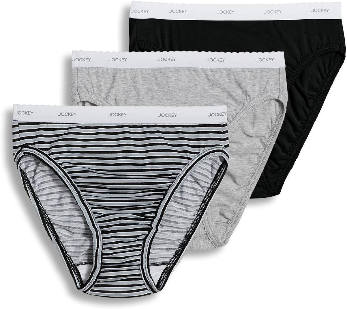 Jockey Women's Underwear 100% Cotton Classic French Cut - 3 Pack