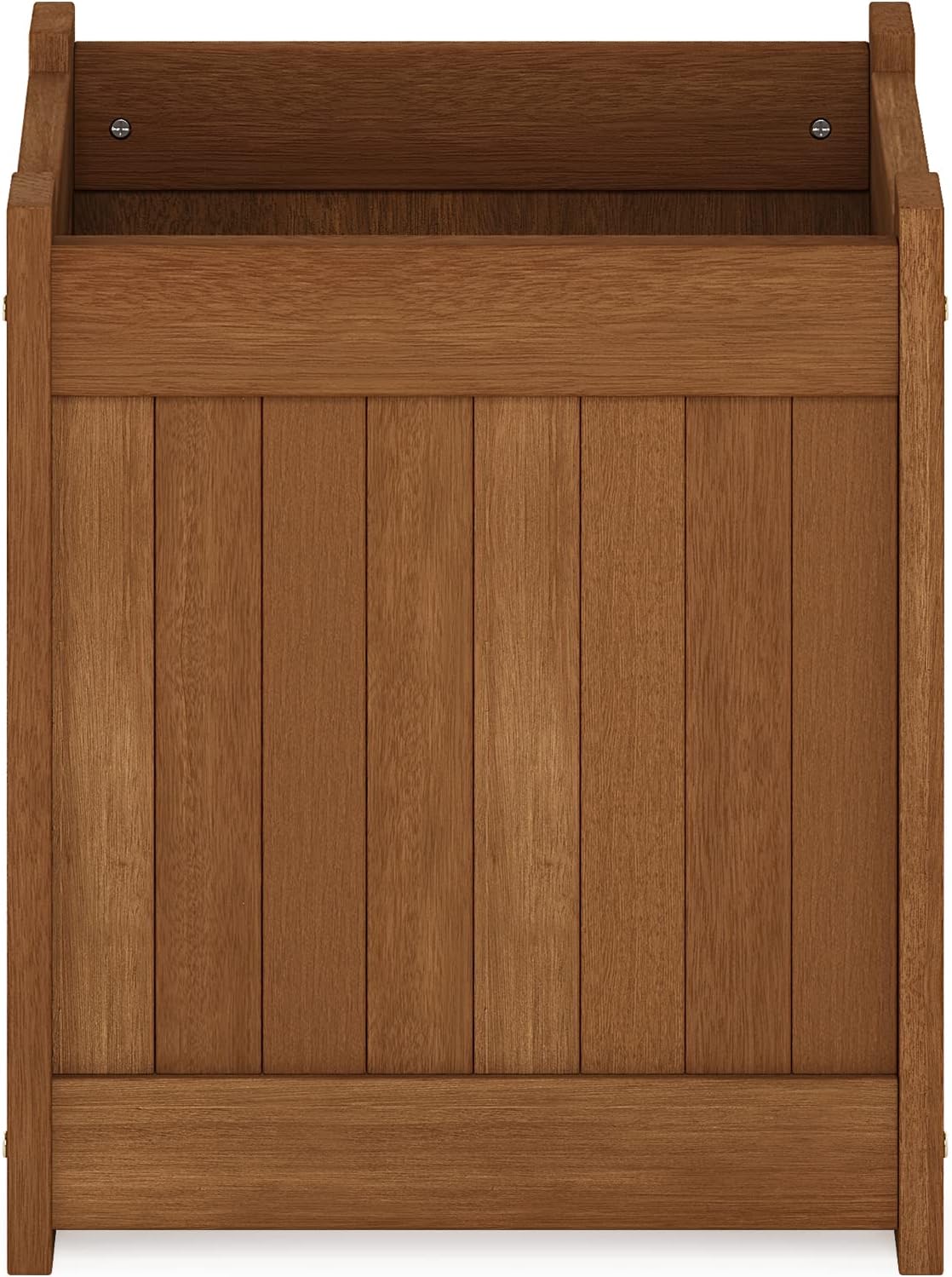 Furinno 2-FG16450 Tioman Hardwood Flower Box, Two-Pack, Natural | 15.4 x 15.4 x 17.7, Flower Box, Garden Box, in Teak Oil, Outdoor Indoor, Garden, Patio, Balcony