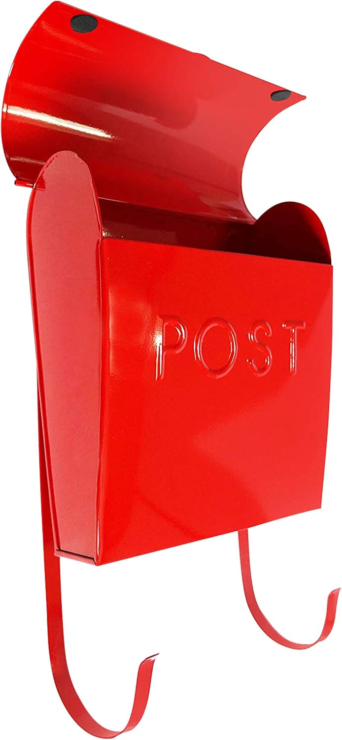 NACH Mailboxes for Outside Wall Mount, 12 x 11.2 x 4.5 inch, Black Mailbox, Waterproof Mailbox with Outdoor Newspaper Holder - The Euro Mailbox