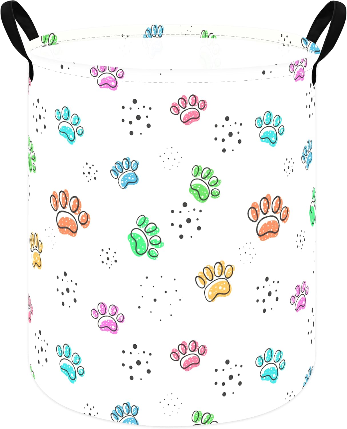 MAIZMZ Kids Hamper Storage Basket Nursery Bins Baby Gift Toy Organizer Box Laundry Basket Large Canvas Collapsible Chest for