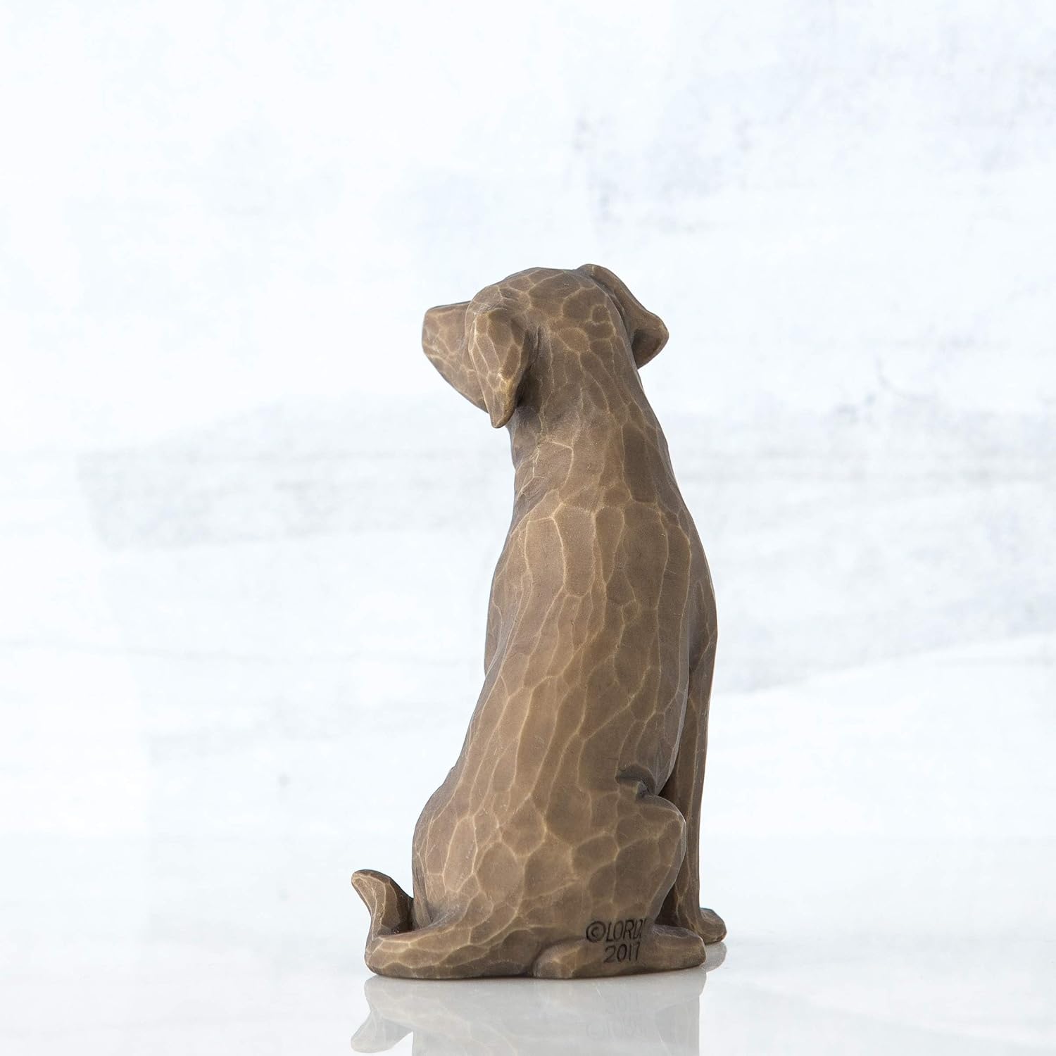 Willow Tree Love My Dog (Light), Sculpted Hand-Painted Figure | Cast from a Susan Lordi Original Carving, Gift for Dog Lovers, Celebrates the Loving Bond Between People and Their Dogs
