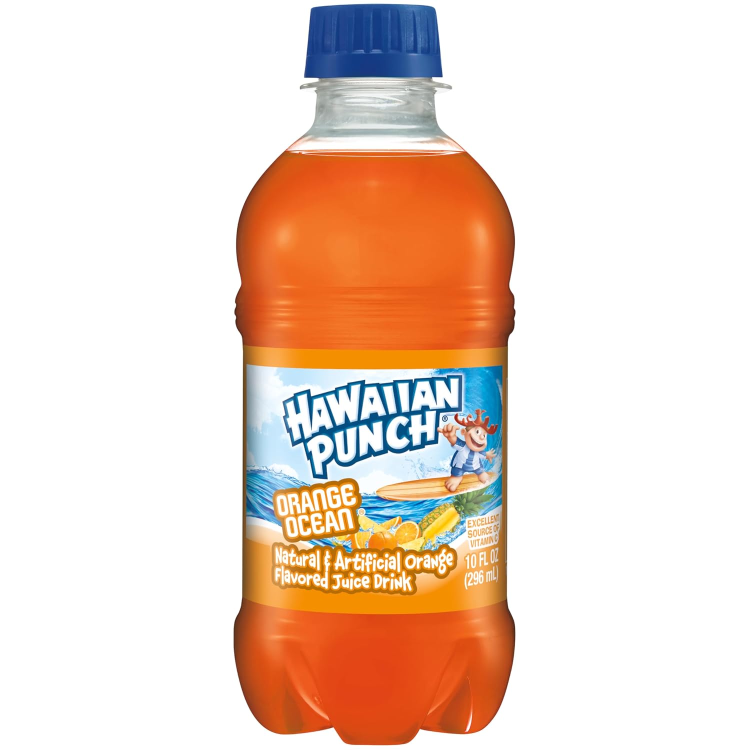 Hawaiian Punch Polar Blast Fruit Juice Drink, 10 Fl Oz Bottles, 24 Count (4 Packs Of 6), Ready-to-drink, On-the-go, Caffeine-free, Carbonation-free, Gluten-free, Excellent Source Of Vitamin C